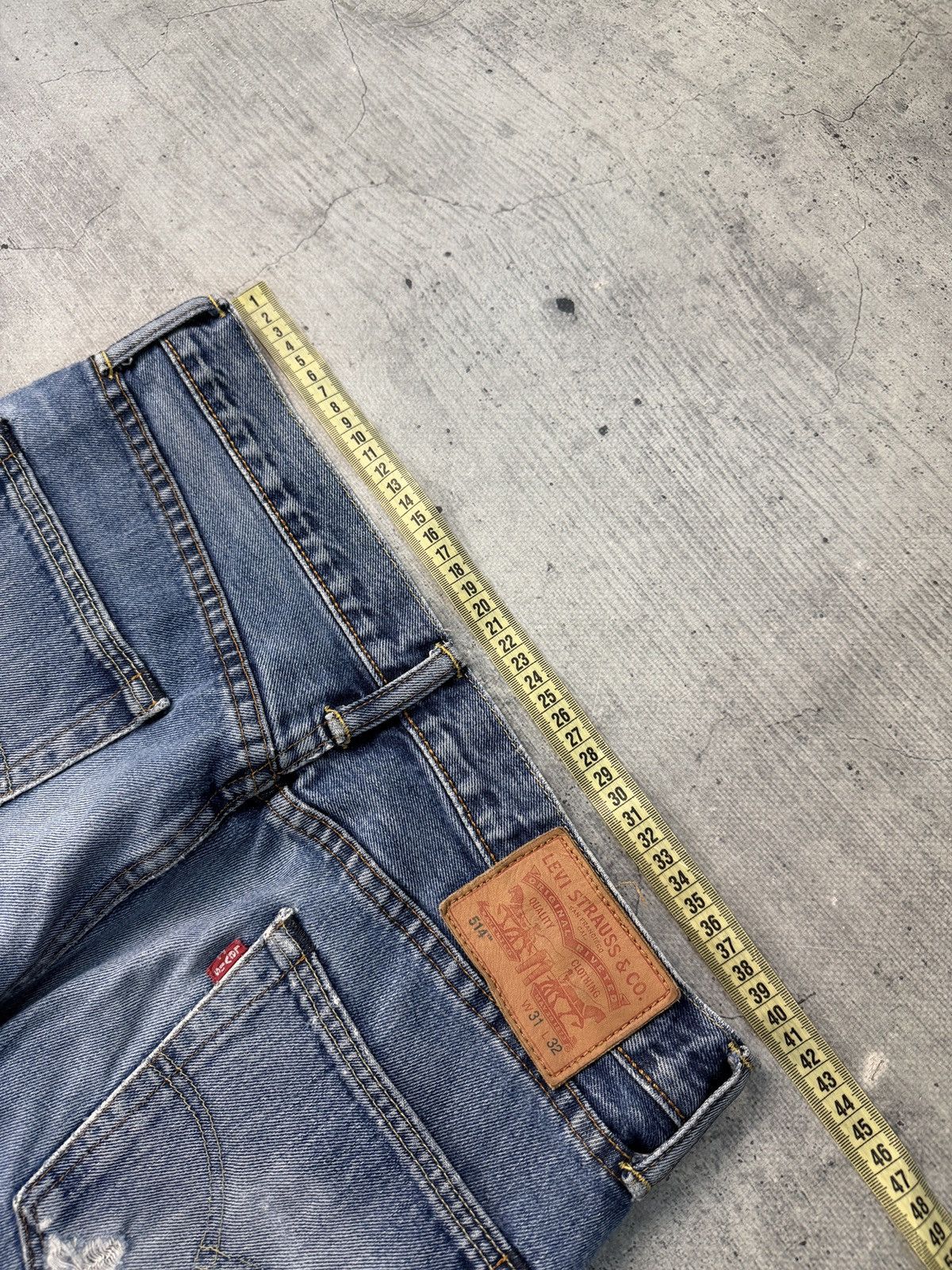 Levi's Vintage 514 Levis Jeans Distressed Made in Usa 31x32 Size US 31 - 8 Thumbnail