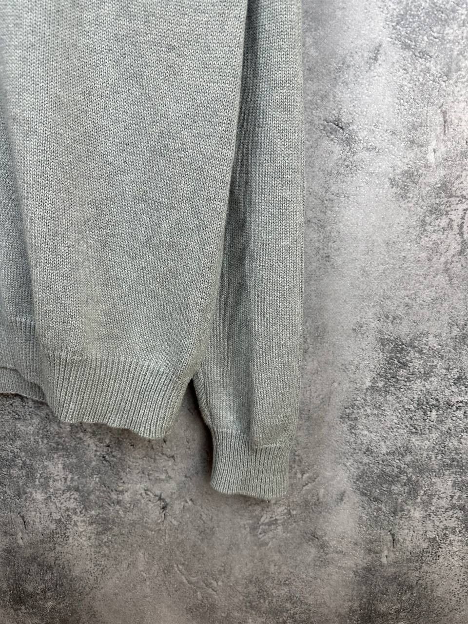 Alfred Dunhill Dunhill London Knit Sweater Cotton Cable Sleeve V-Neck Size US M / EU 48-50 / 2 - 8 Thumbnail