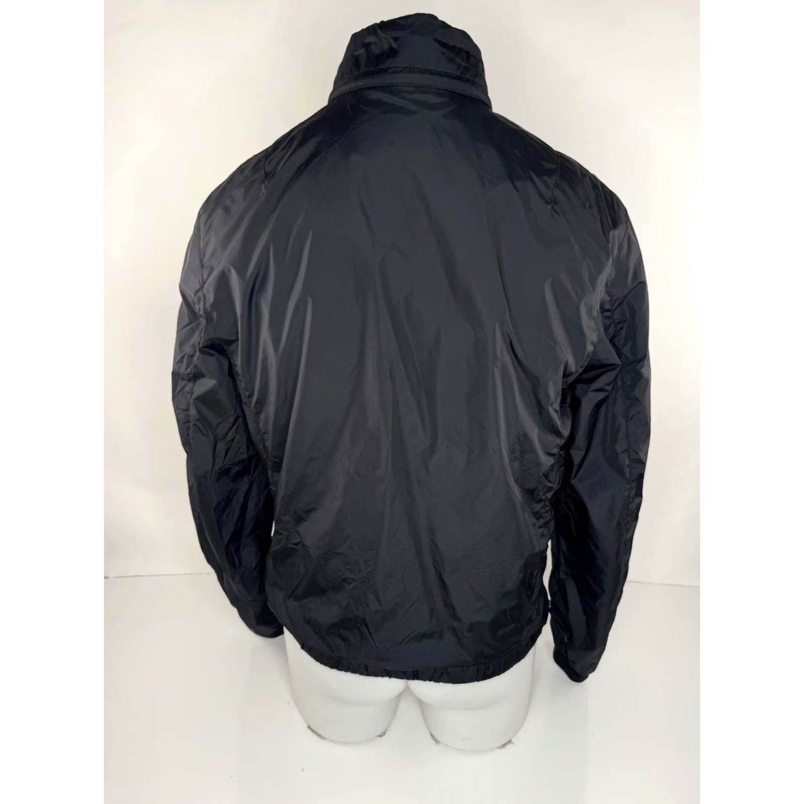 RLX Ralph Lauren RLX Ralph Lauren Hooded Mens M Full Zip Lightweight Parachute Jacket Lined Nylon Black Zip Hoodie Jacket Size US M / EU 48-50 / 2 - 3 Thumbnail