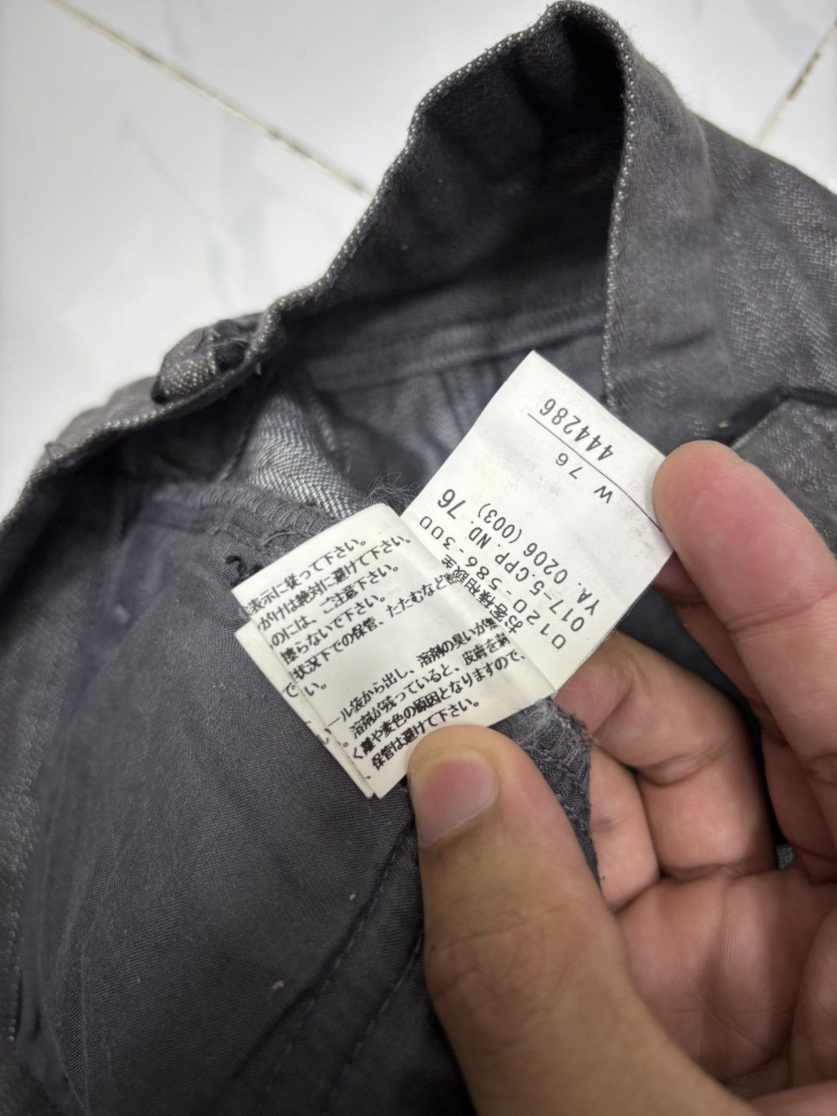Tornado Mart DEUX CONCEPT LABO GREY STRAIGHT LEG DENIM JEANS Size US 31 - 11 Thumbnail