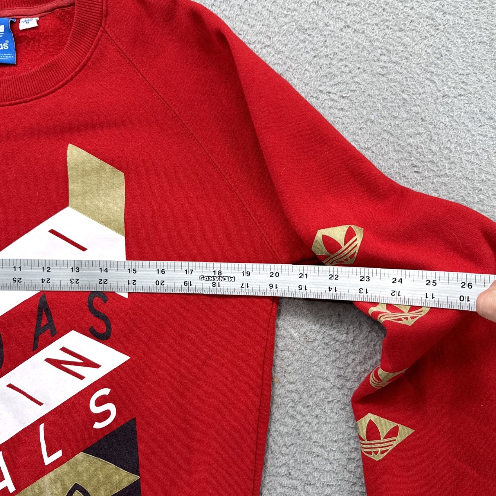 Adidas VINTAGE Adidas Men’s Sweatshirt Geometric Red Gold Cotton Crew Neck Size M Size US M / EU 48-50 / 2 - 4 Thumbnail