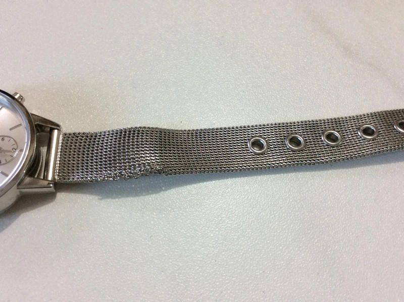 Designer Olivia silver dial mesh bracelet watch Size ONE SIZE - 6 Thumbnail