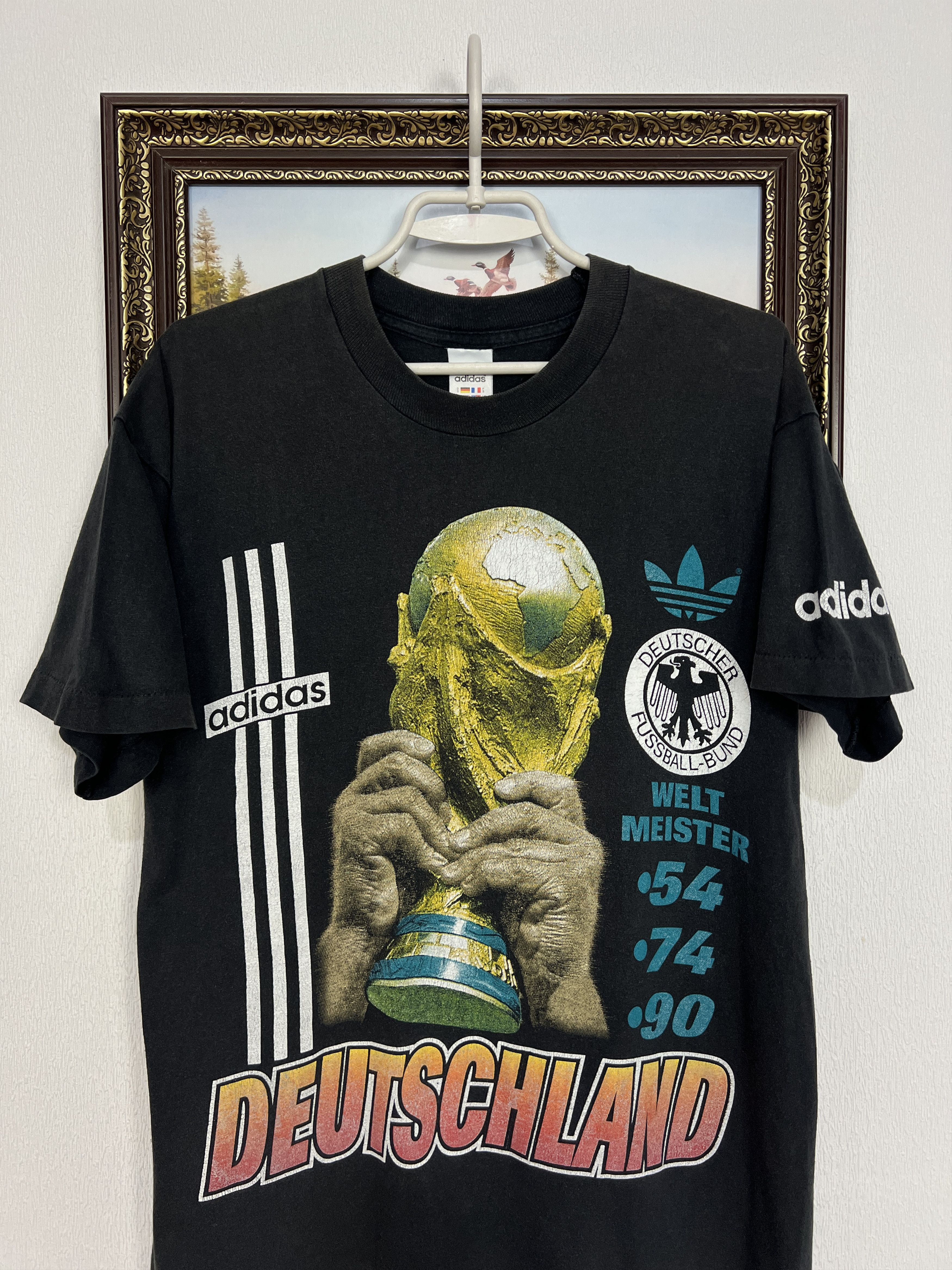 Adidas Vintage 90's Germany World Cup Winners Shirt Trikot Jersey Size US S / EU 44-46 / 1 - 2 Thumbnail