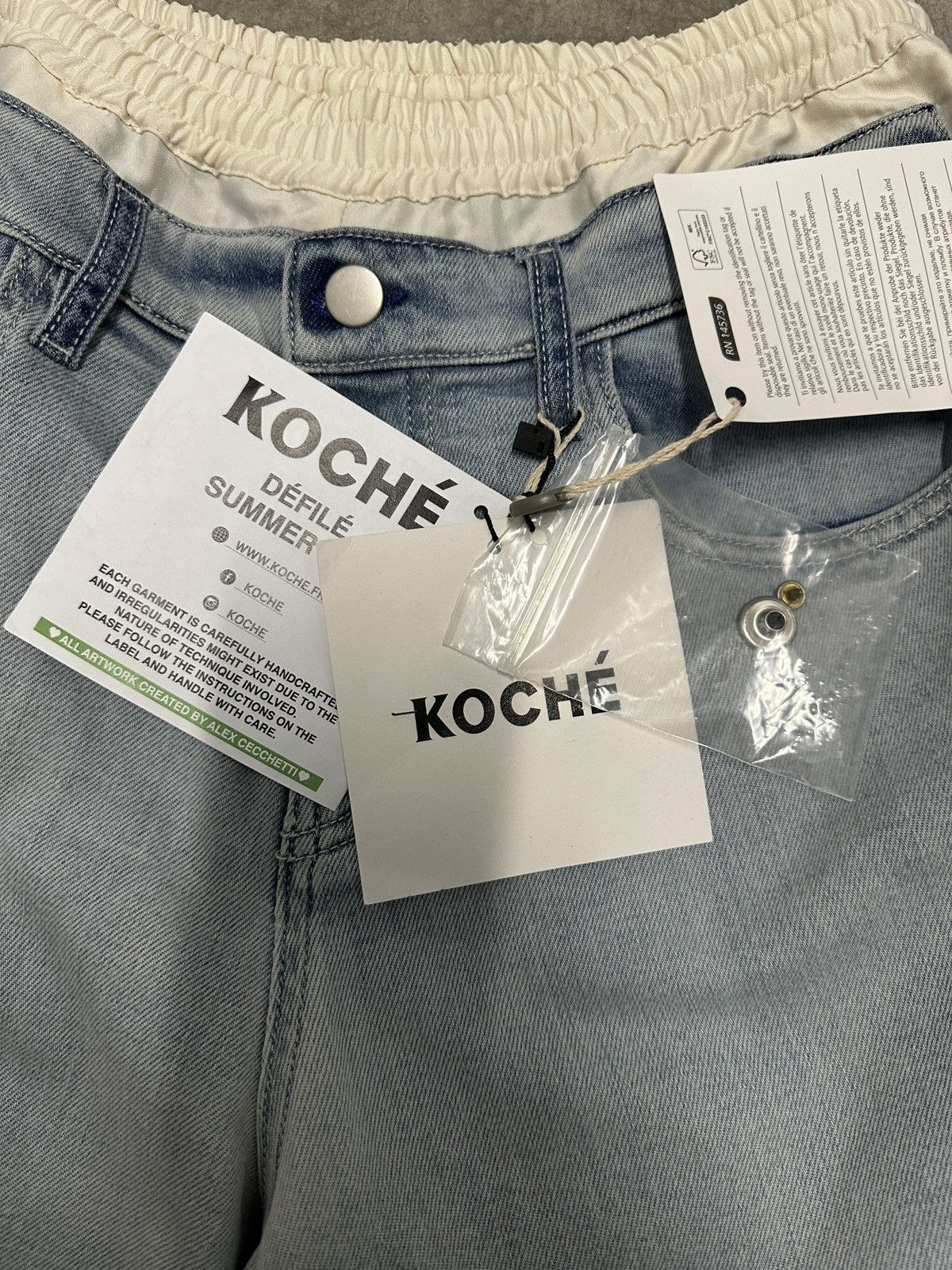 Other Koché Hybrid Denim Shorts (Size 46) Size US 32 / EU 48 - 3 Thumbnail