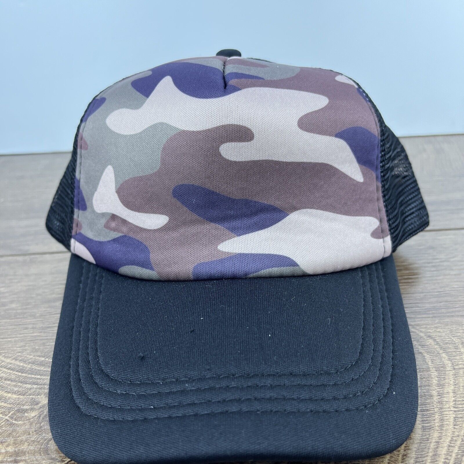 Other Camo Hat Brown Black Hat Snapback Adjustable Adult Size Blac Size ONE SIZE - 2 Thumbnail