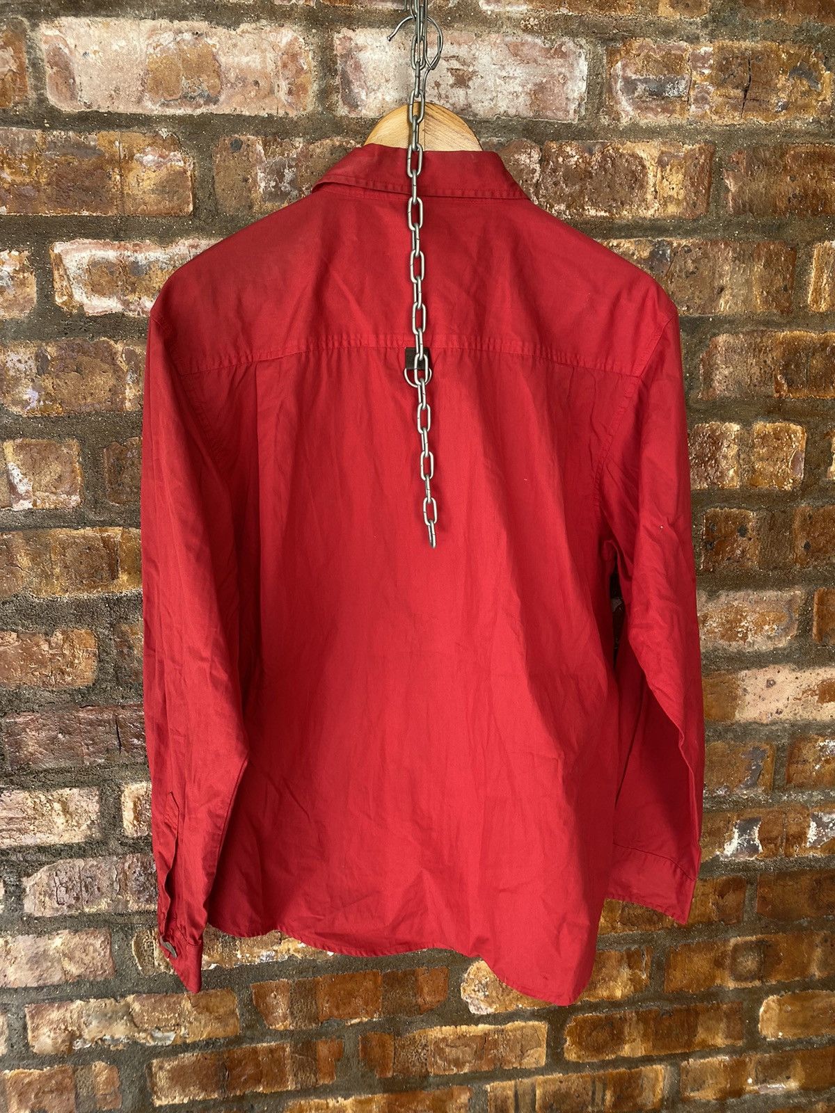 1990s Slash Number Japan Anarchy punk zipper shirt