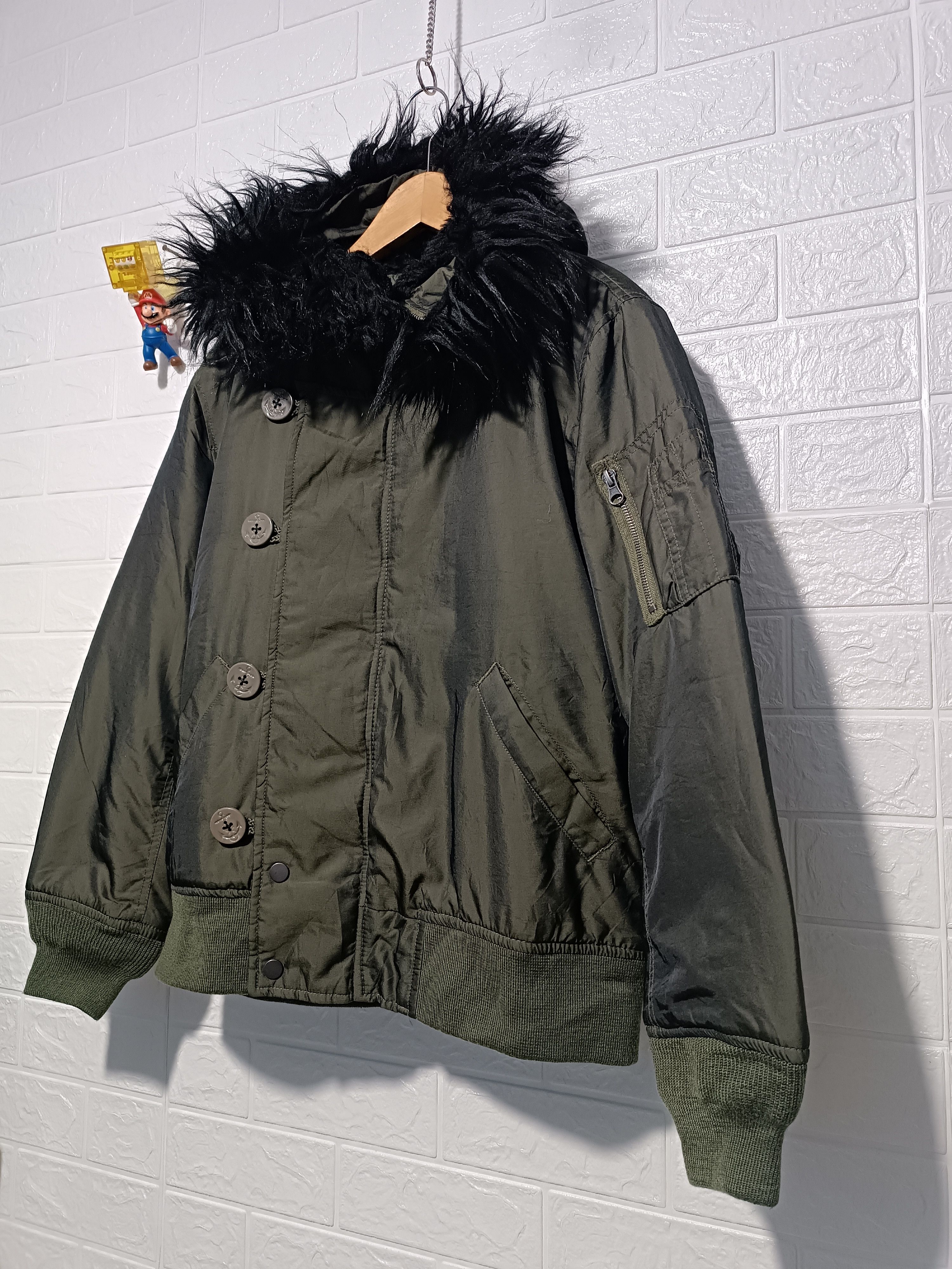 Japanese Brand Vintage Bomber Fur Hoodie Jacket If Six Was Nine Style Size US M / EU 48-50 / 2 - 4 Thumbnail