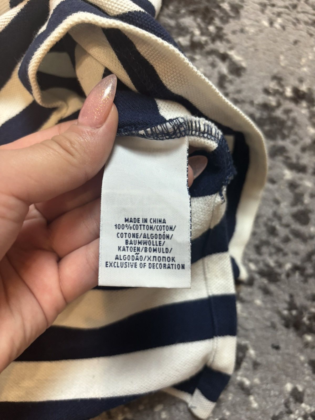 Polo Ralph Lauren × Vintage Polo Ralph Lauren Stripe Cotton Pocket logo Size XS / US 0-2 / IT 36-38 - 4 Thumbnail