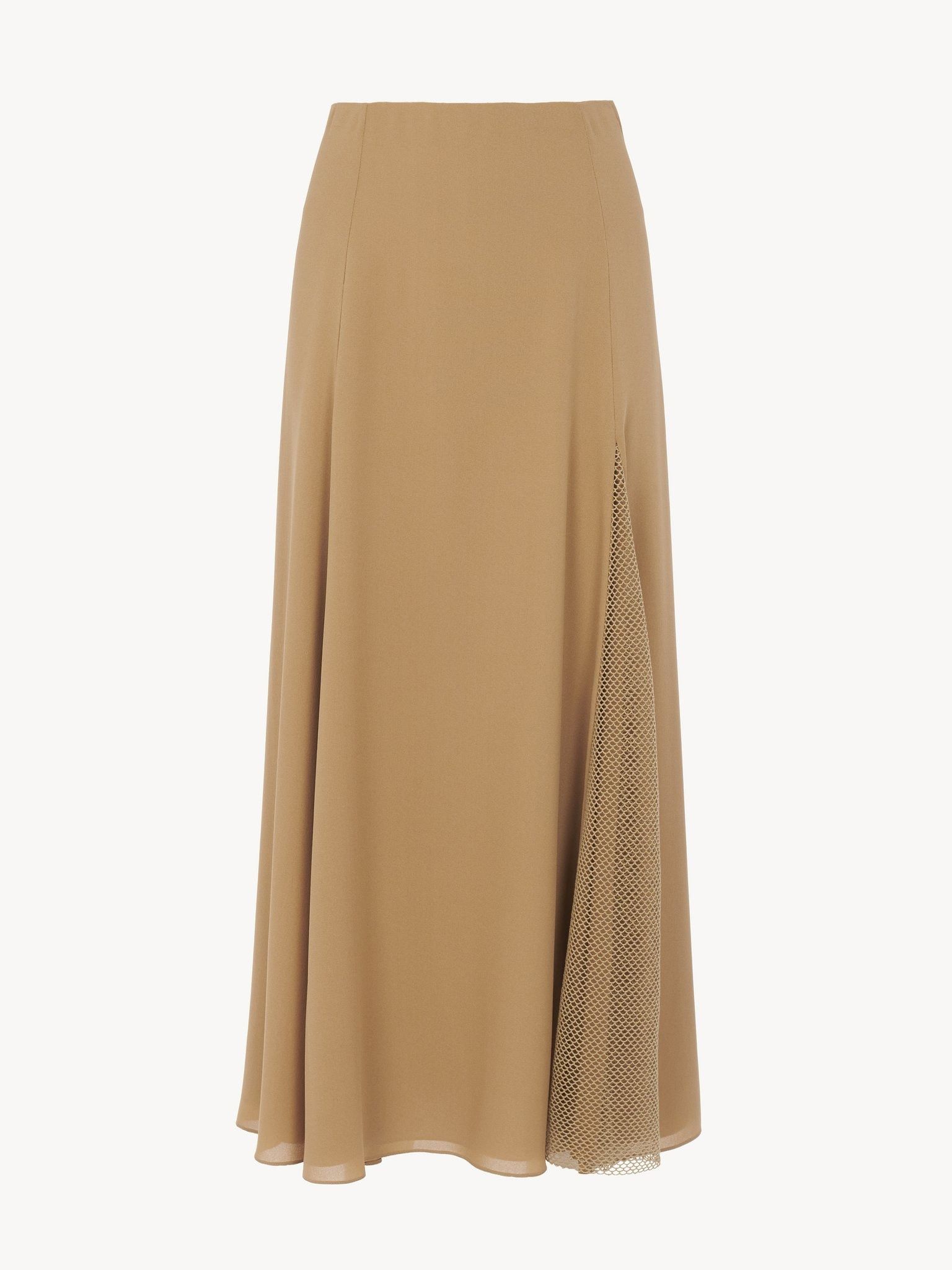 Chloe o1loc1c0325 CHC24 Midi Skirt in Brown Size 27" / US 4 / IT 40 - 1 Thumbnail