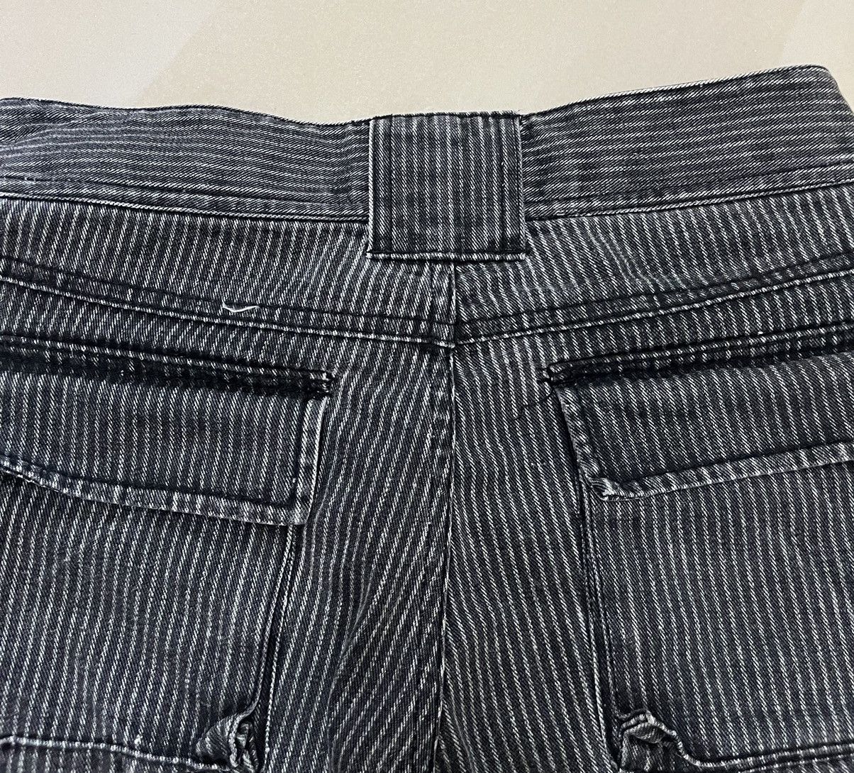 Tornado Mart Black stripe Flared low rise multi pocket wideleg Size US 28 / EU 44 - 10 Thumbnail
