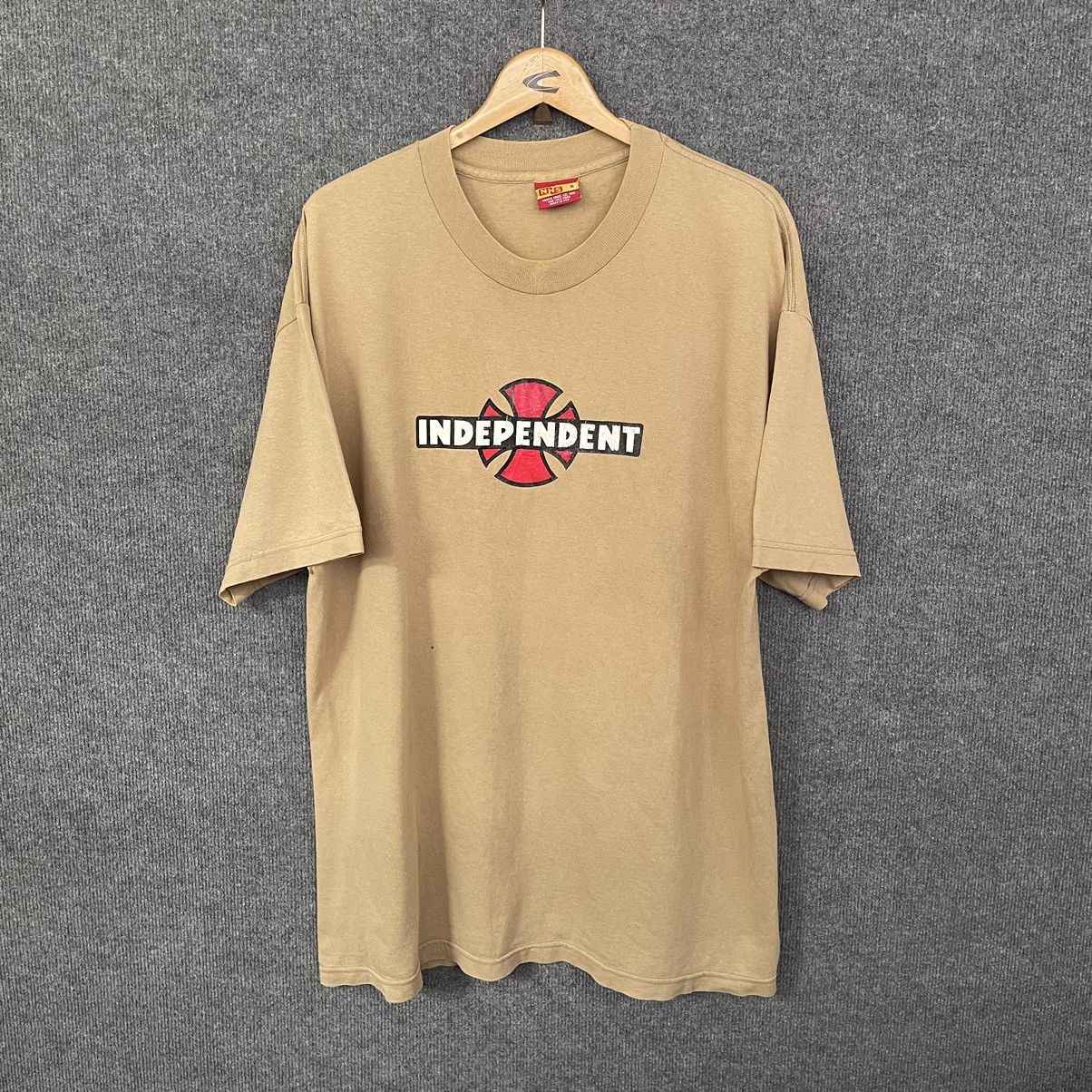 image of Vintage 90's Independent Truck Co. T Shirt in Brown, Men's (Size XL)