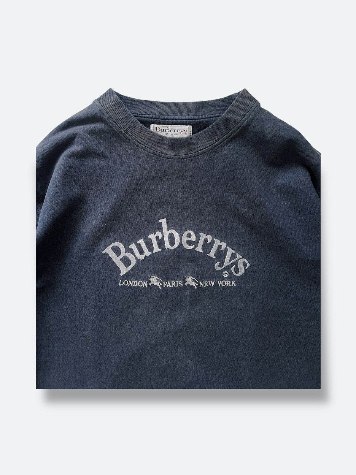 Burberry × Vintage Vintage Burberry / Burberry’s Navy Sweater Size US XL / EU 56 / 4 - 5 Thumbnail
