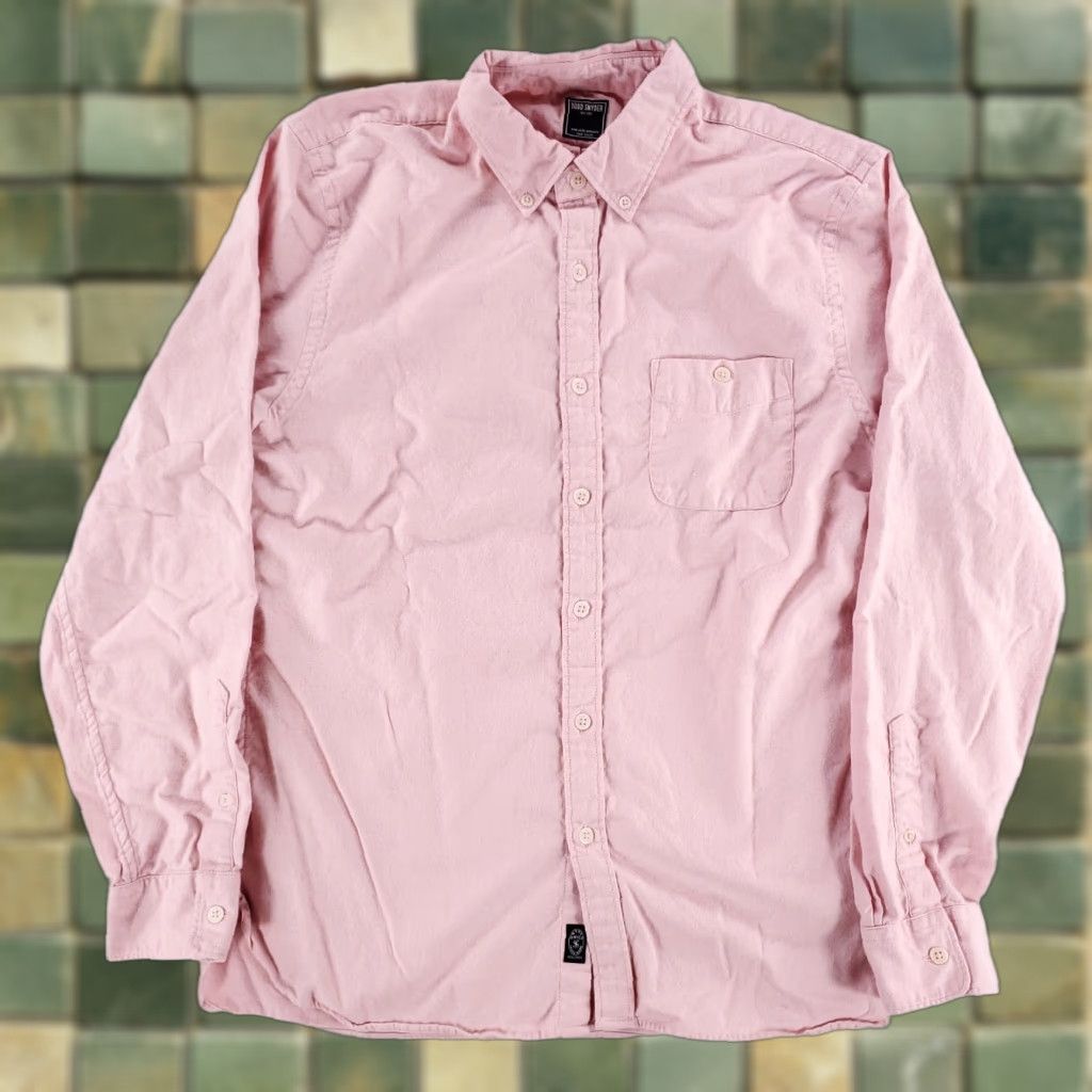Todd Snyder Todd Snyder Button-Down Shirt Pink Long Sleeve Mens L Size US L / EU 52-54 / 3 - 1 Thumbnail