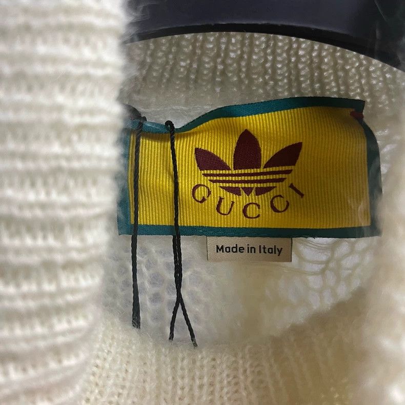 Gucci Gucci Ivory white horsehair knitted sweater 2504-Nextarrow Size XS / US 0-2 / IT 36-38 - 2 Thumbnail