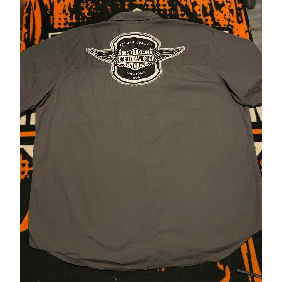 Harley Davidson Harley Davidson Casual Shirt 3XL Men, Metal Button Size US XXL / EU 58 / 5 - 1 Thumbnail