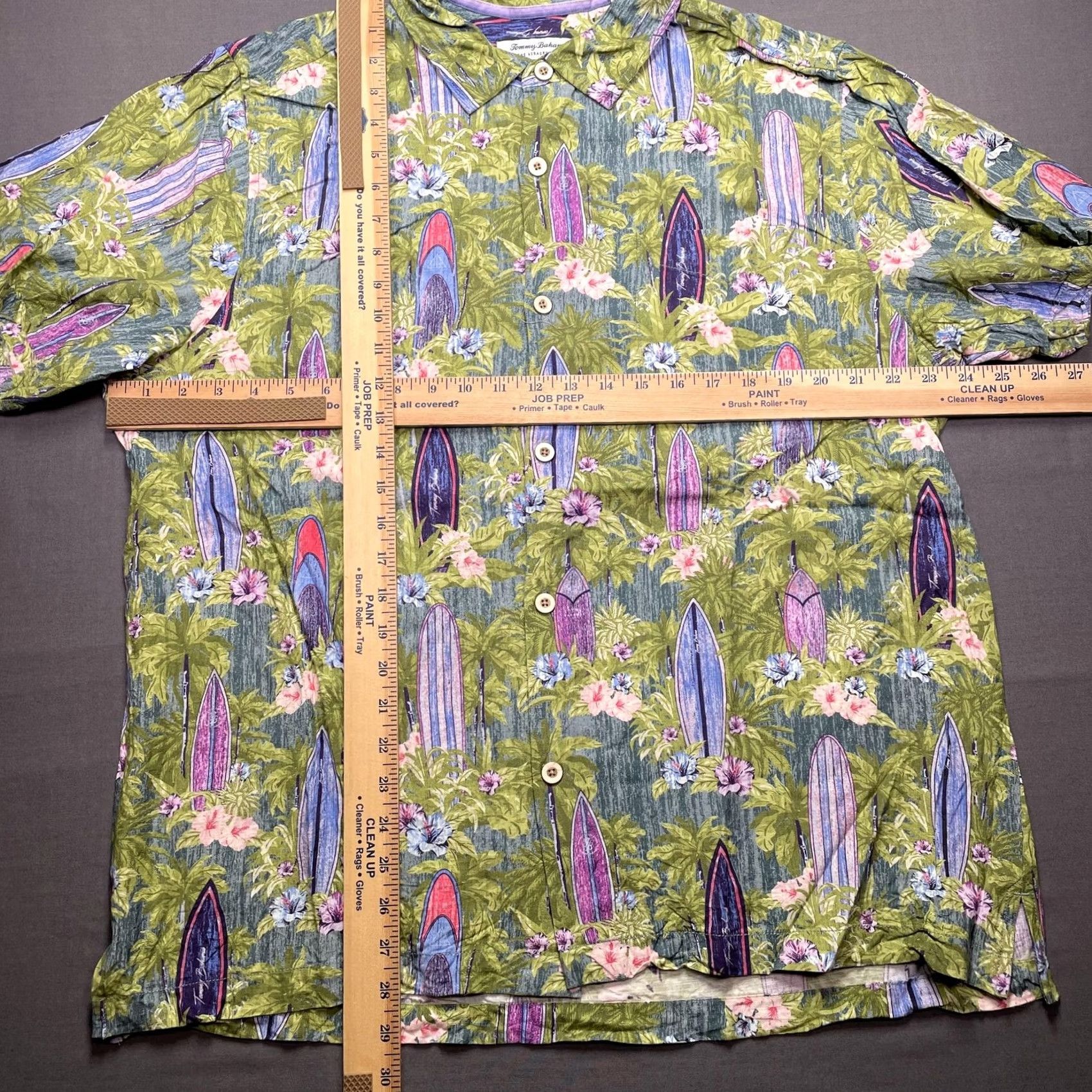 Tommy Bahama Tommy Bahama Veracruz Cay Shirt Mens XL Green Surfboard Hawaiian Aloha Viscose Size US XL / EU 56 / 4 - 4 Thumbnail