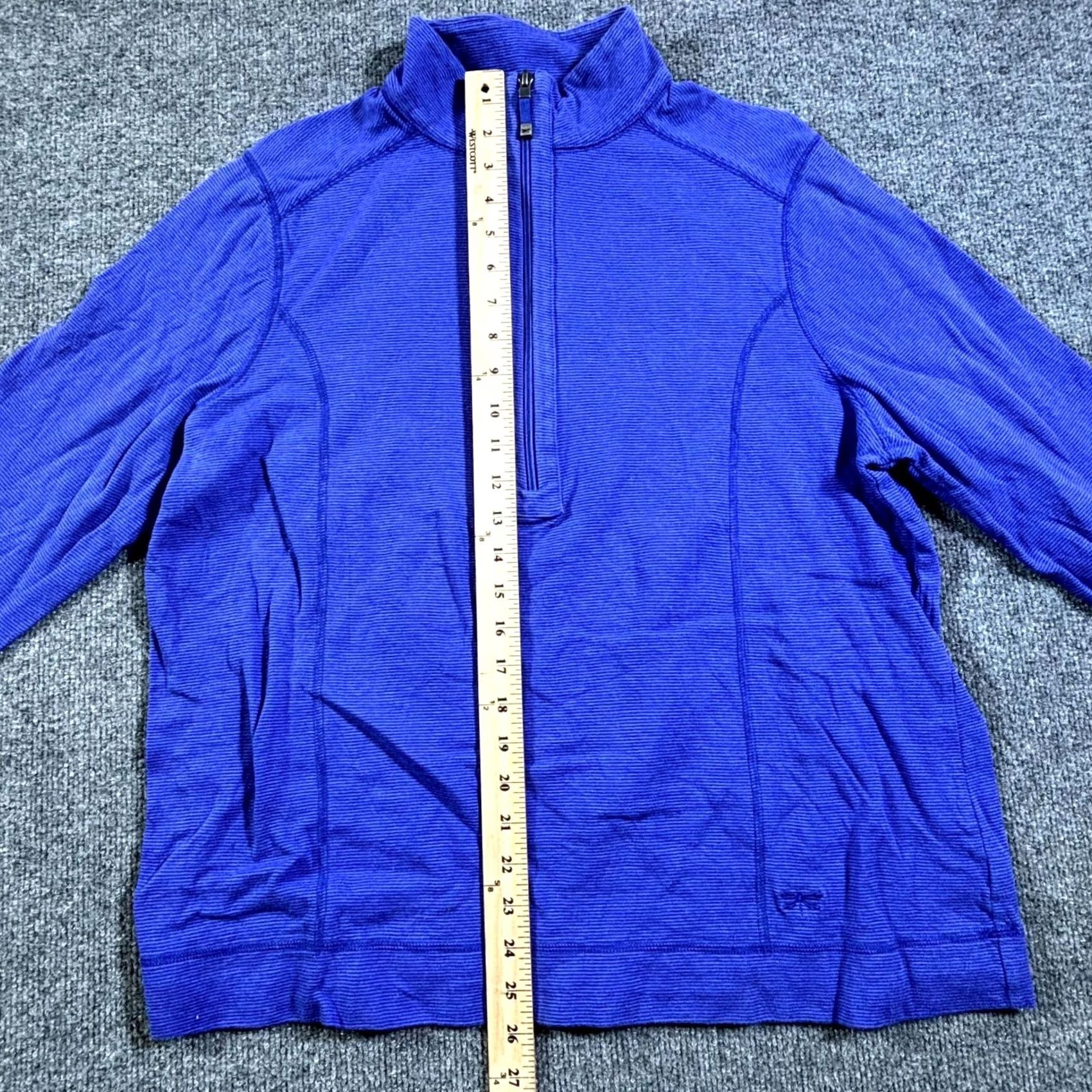 Talbots Talbots Top Womens 2X Plus Purple Cotton Blend 1/2 Zip Long Sleeve Active Golf Tennis Walking Size XXL / US 16-18 / IT 52-54 - 6 Thumbnail