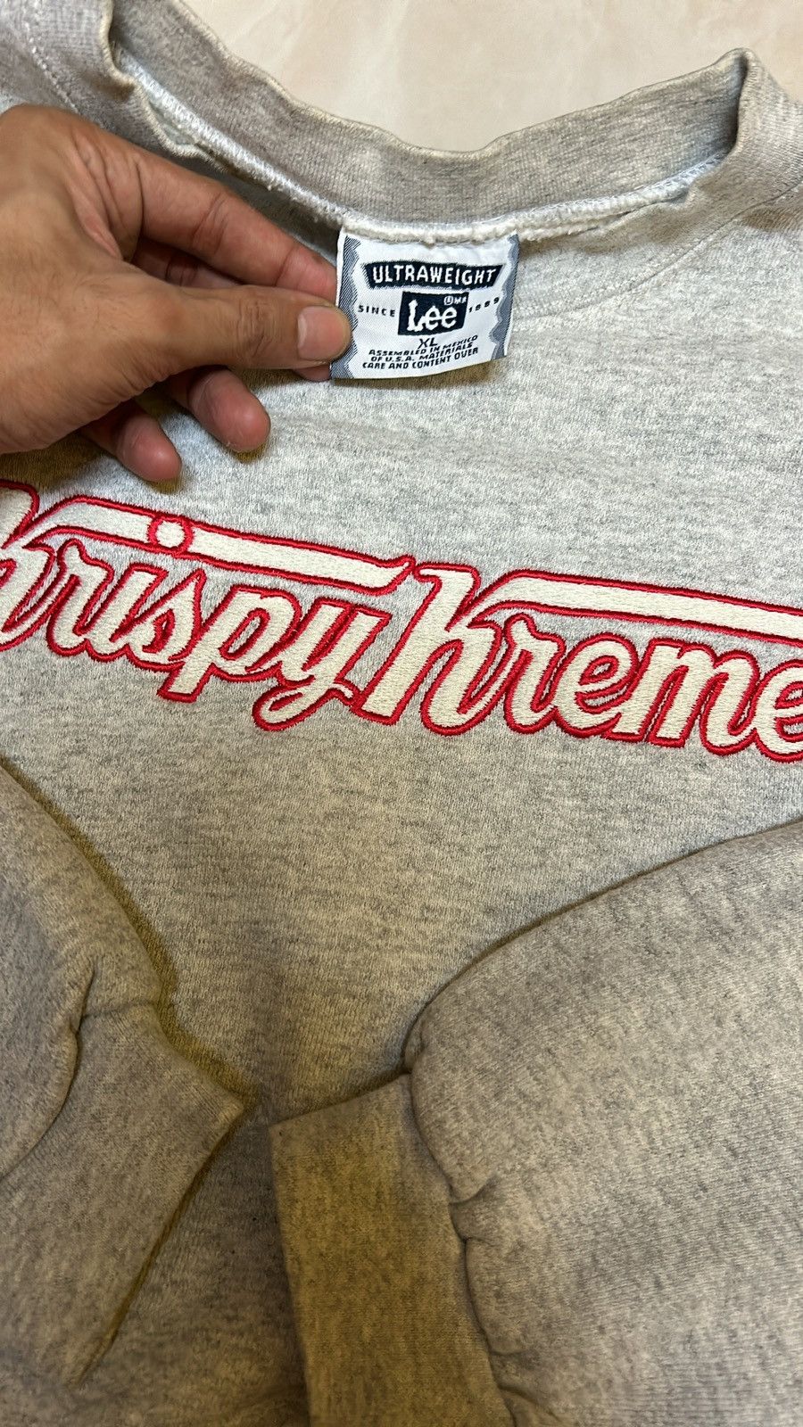 Lee × Vintage VTG SWEATSHIRT KRISPY KREME Size US XL / EU 56 / 4 - 4 Thumbnail