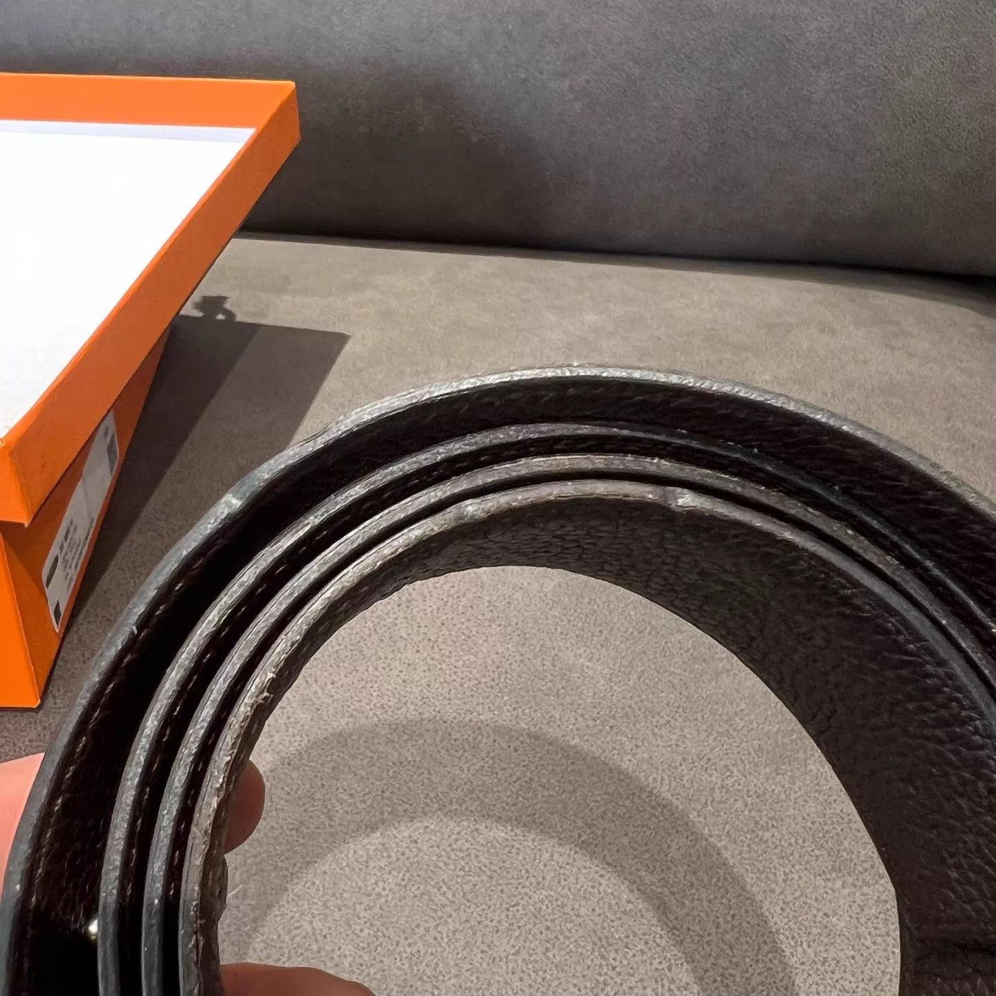 Hermes Hermes Double H Belt Black & Silver Size 100cm Size ONE SIZE - 4 Thumbnail