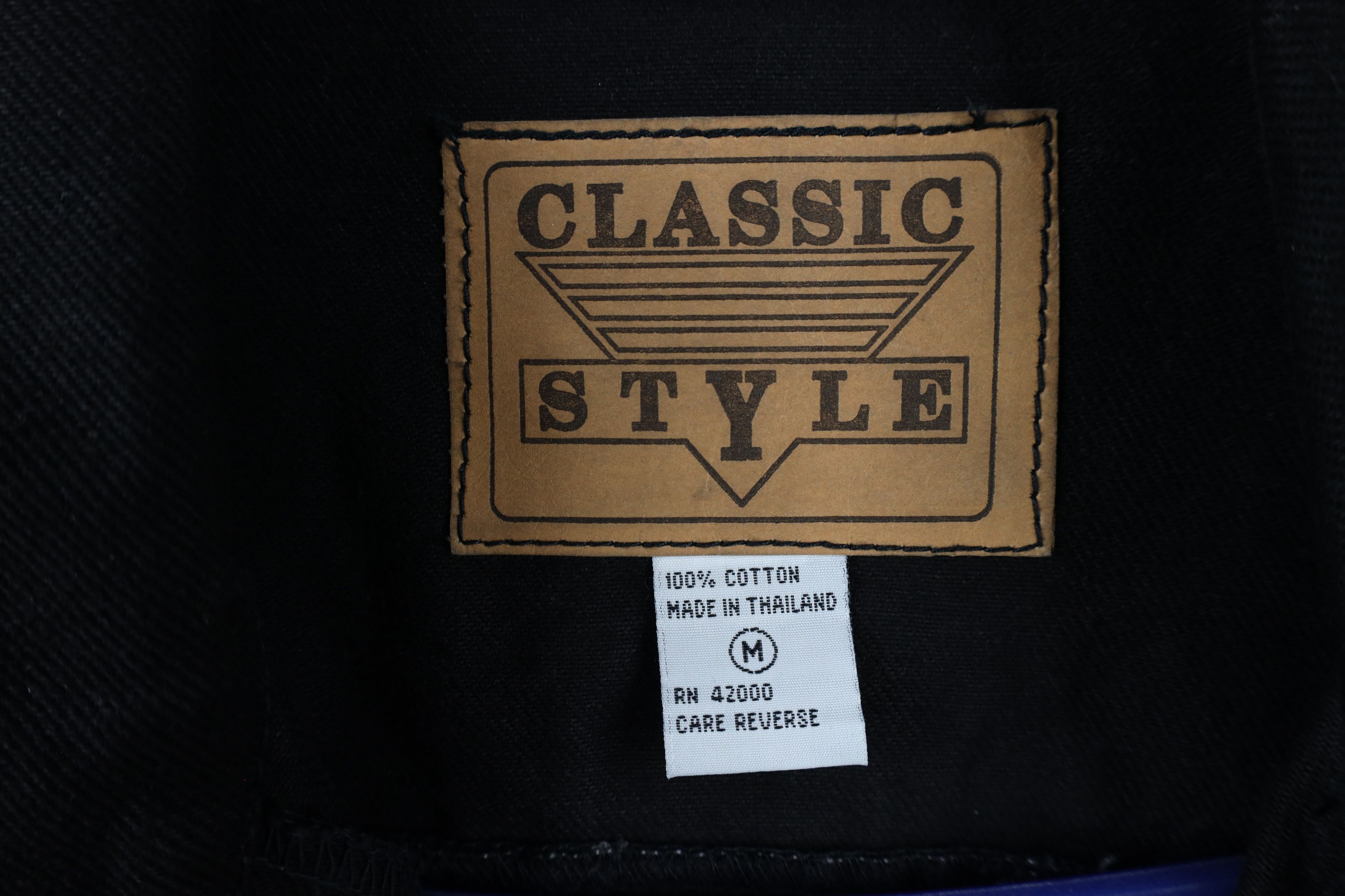 Vintage Vintage 90s Streetwear Jean Trucker Jacket Black Cotton Size US M / EU 48-50 / 2 - 7 Thumbnail