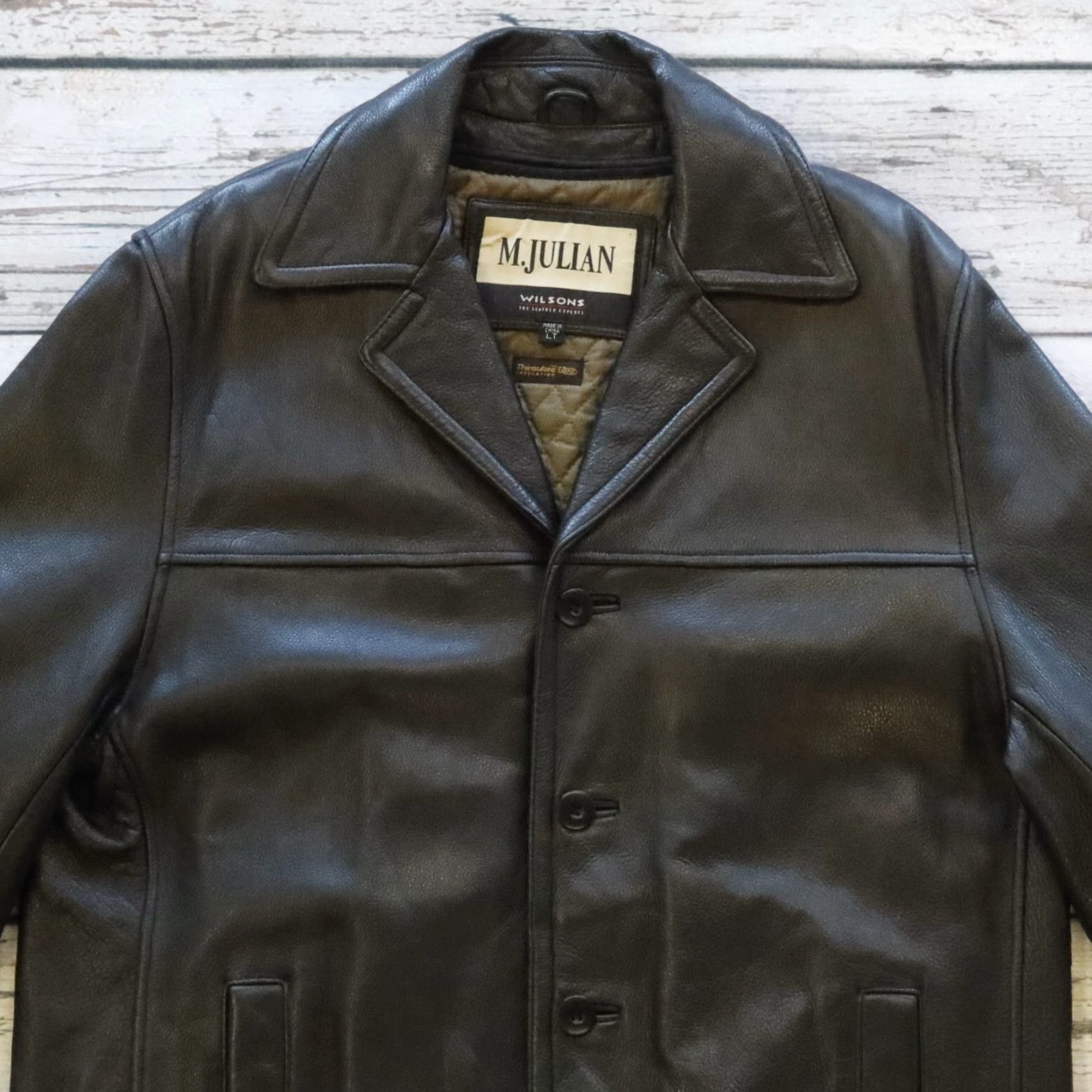 Vintage Vintage Wilsons Leather Jacket M Julian Leather Size L Black Parka Mens Size US L / EU 52-54 / 3 - 2 Thumbnail