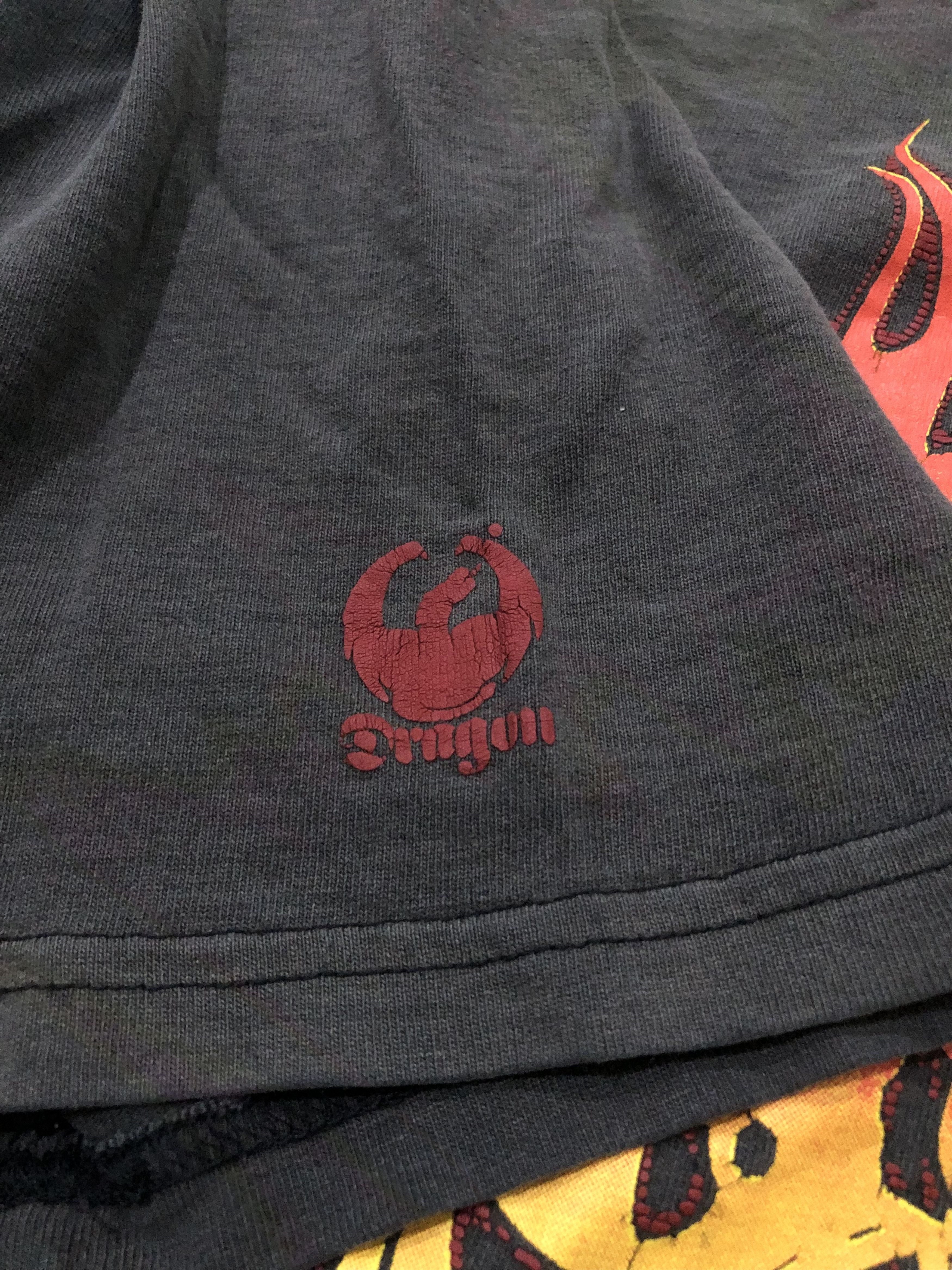 Vintage Vintage Worn 90s Skateboard Dragon Flame Tee Size US XL / EU 56 / 4 - 5 Thumbnail