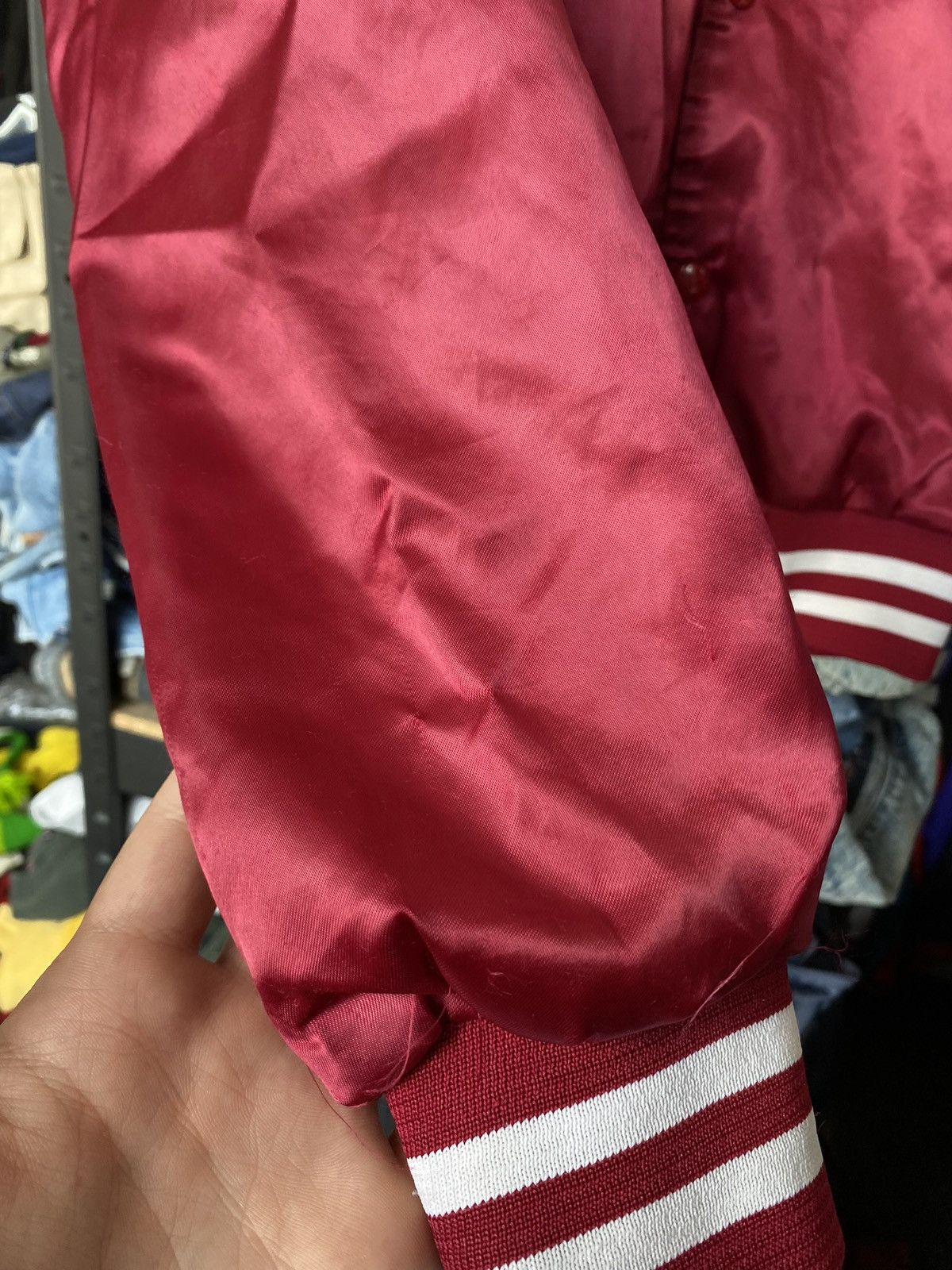 Vintage VNTG 90s USA Locker Line Red Jacket Crimson Tide Alabama Size US S / EU 44-46 / 1 - 11 Thumbnail