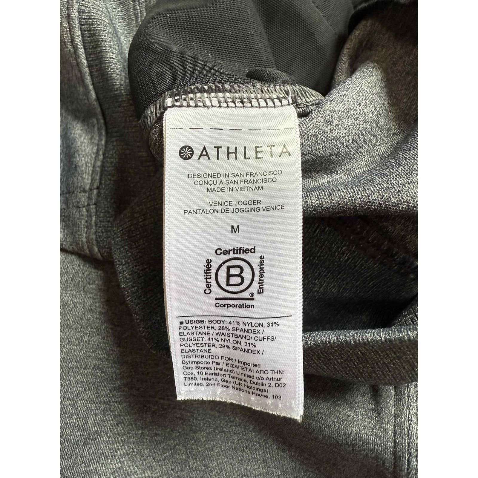 Athleta Athleta Venice High Waisted Jogger Pants Shadow Grey Medium Size 28" / US 6 / IT 42 - 9 Thumbnail