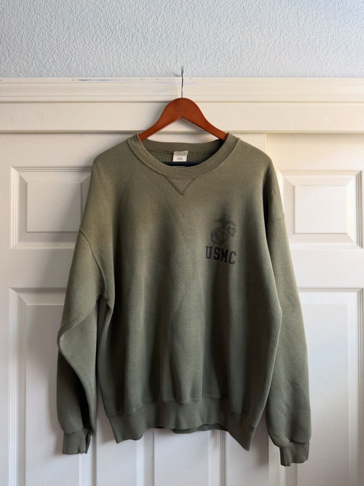 Soffe vintage soffe military usmc olive crewneck size large Size US L / EU 52-54 / 3 - 1 Thumbnail