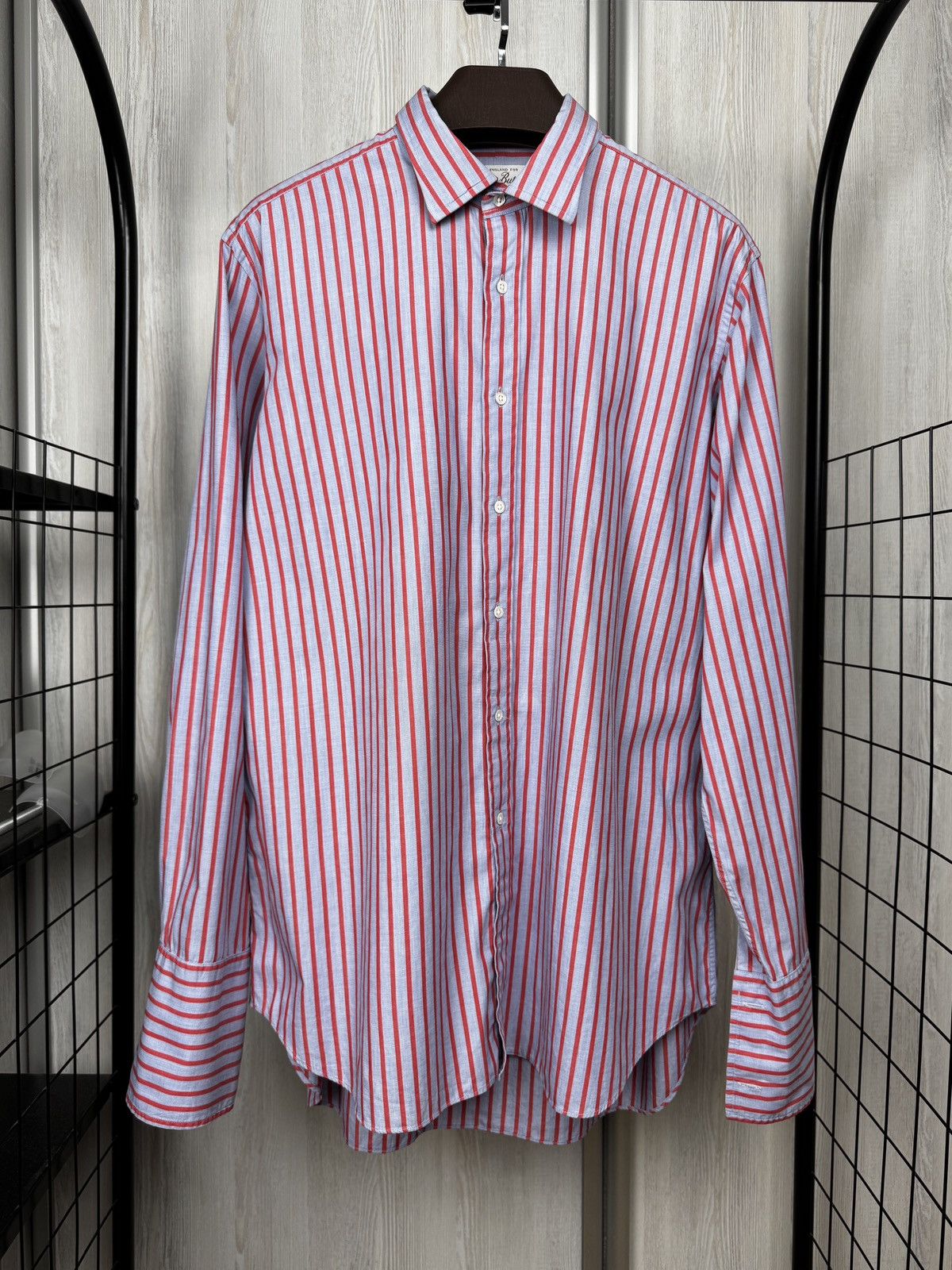 Other Bartlett & Butcher of Alton England made cotton dress shirt Size 42R - 2 Thumbnail