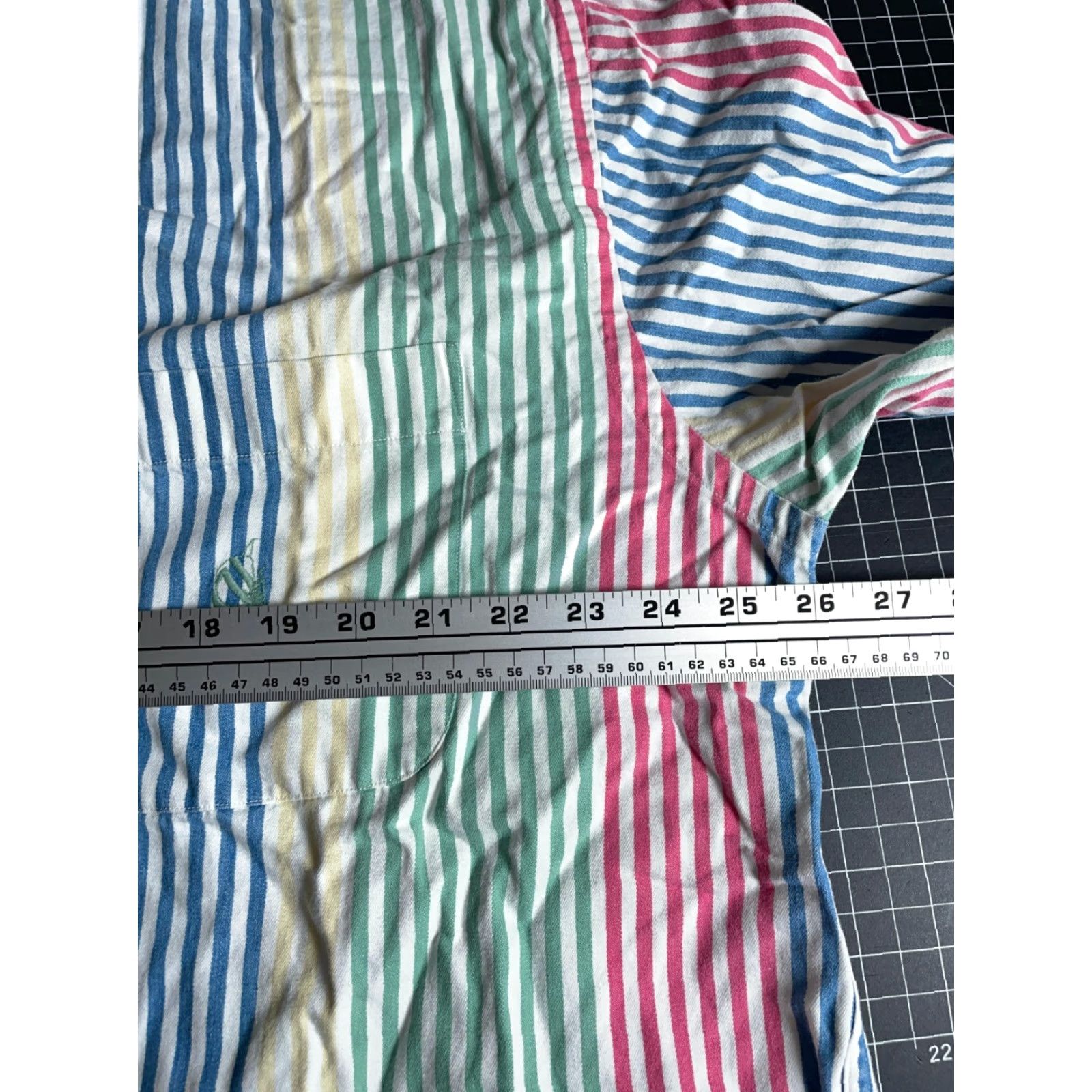 Nautica Nautica Shirt Men's XL Colorful Striped Oversized VTG Preppy Pattern Primary Button-Up Collared Long Sleeve Casual Multicolor Size US XL / EU 56 / 4 - 5 Thumbnail