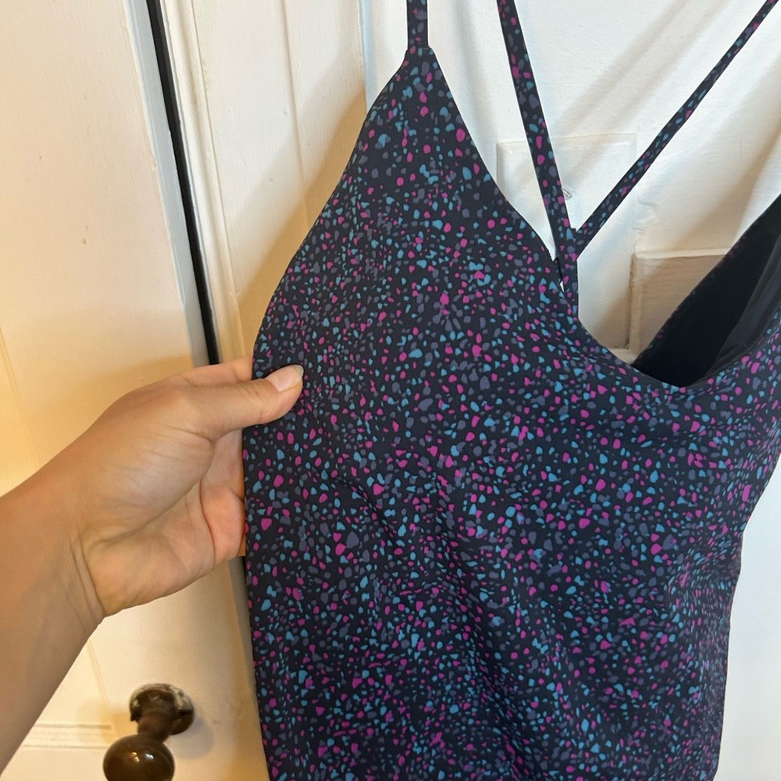 Lululemon Lululemon Weave The Waves One Piece Swimsuit Terrazzo Black Size L / US 10 / IT 46 - 3 Thumbnail