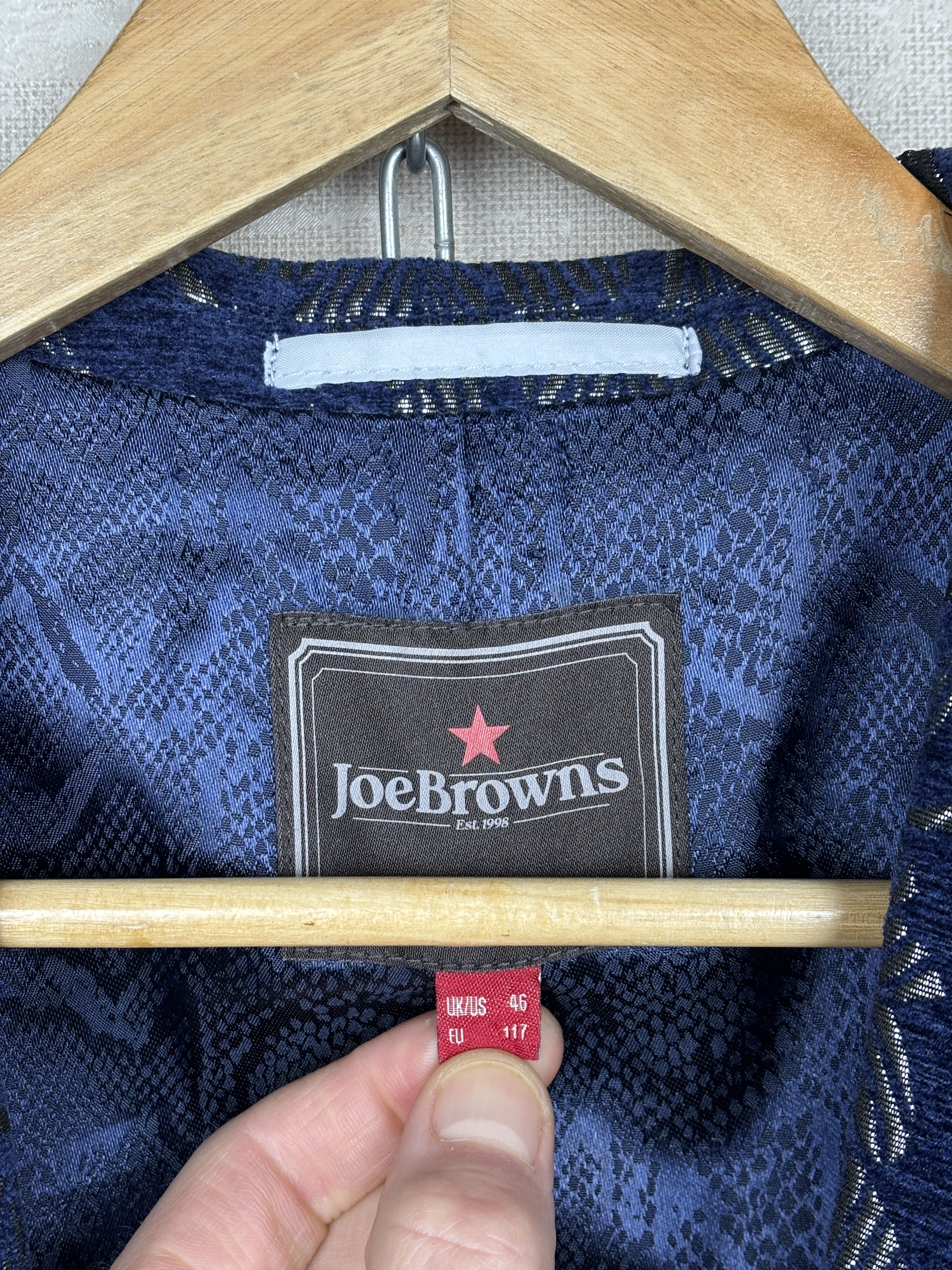 Joe Browns Joe Browns Silver Jacquard Blazer Size UK/US 46, EU 56 Size 46R - 6 Thumbnail