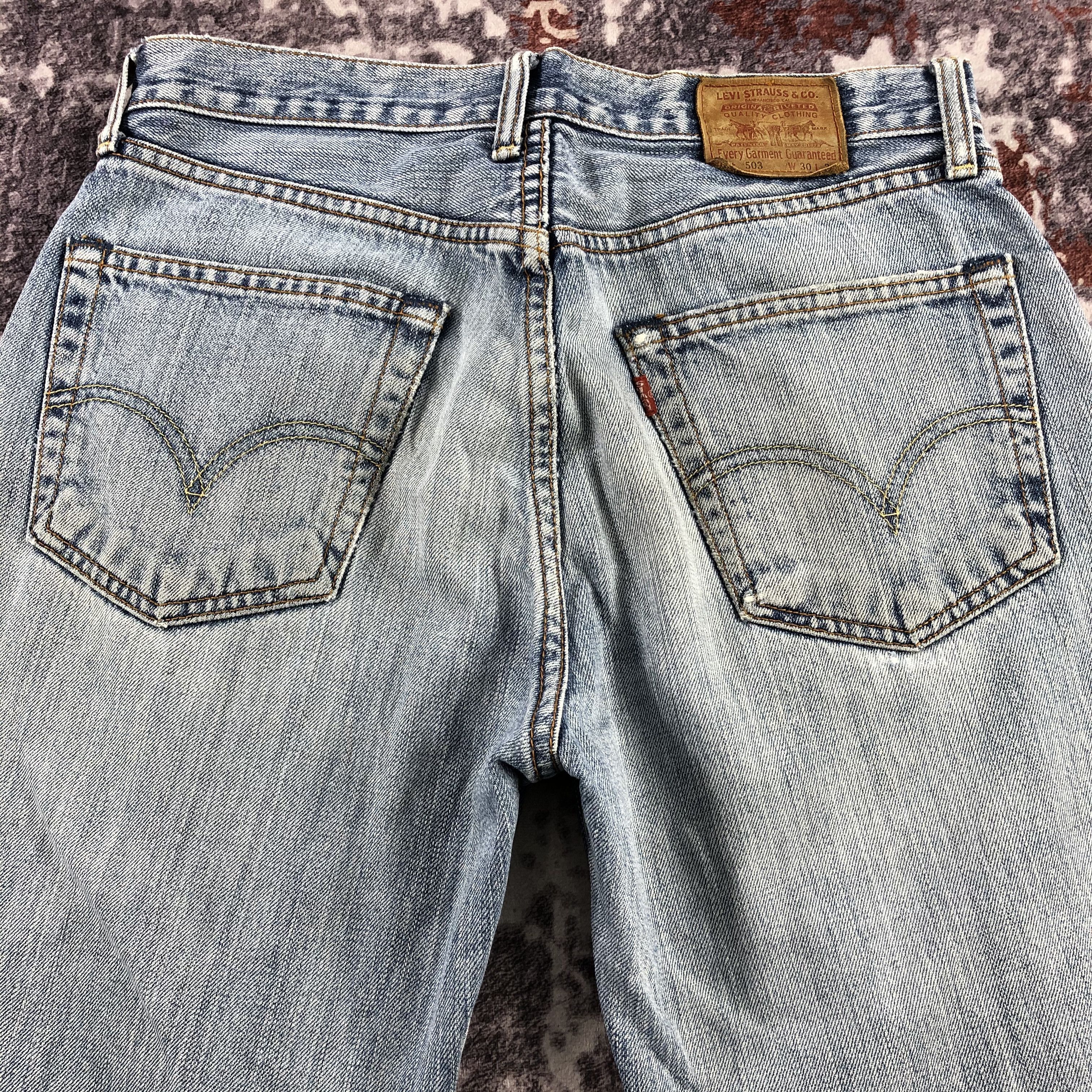 Levi's × Vintage Vintage 90s Blue Wash Levis 503 Jeans-JM2801 Size US 31 - 4 Thumbnail