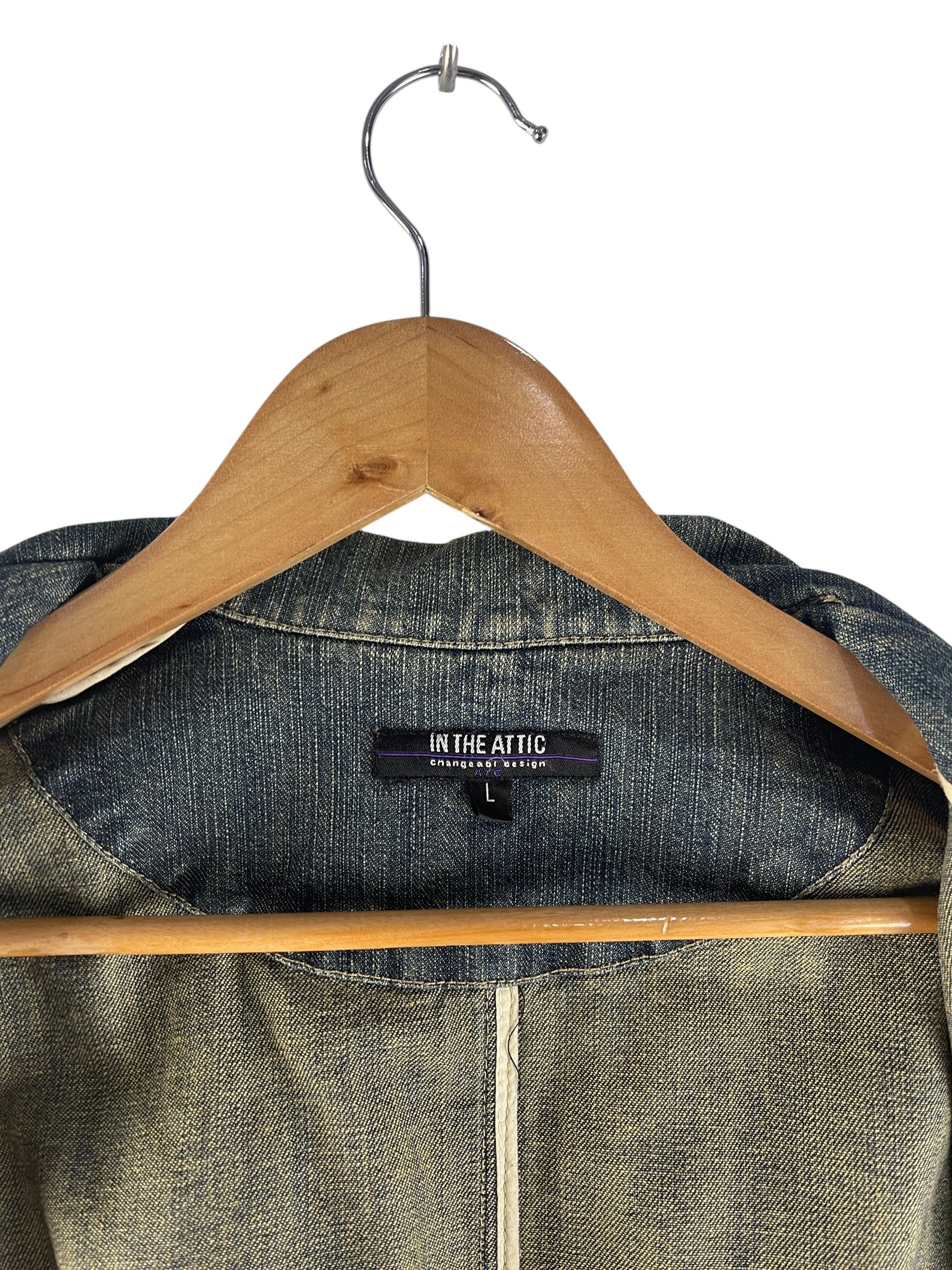 In The Attic Vintage IN THE ATTIC Distressed Denim Jacket Y2K Patchwork Size US S / EU 44-46 / 1 - 13 Thumbnail