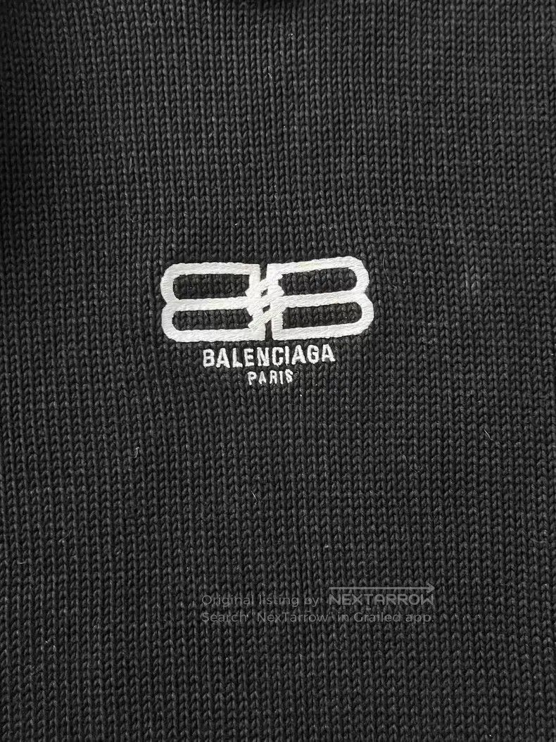Balenciaga Balenciaga Letter Logo Embroidery Casual Long Sleeve Sweat Size US M / EU 48-50 / 2 - 3 Thumbnail