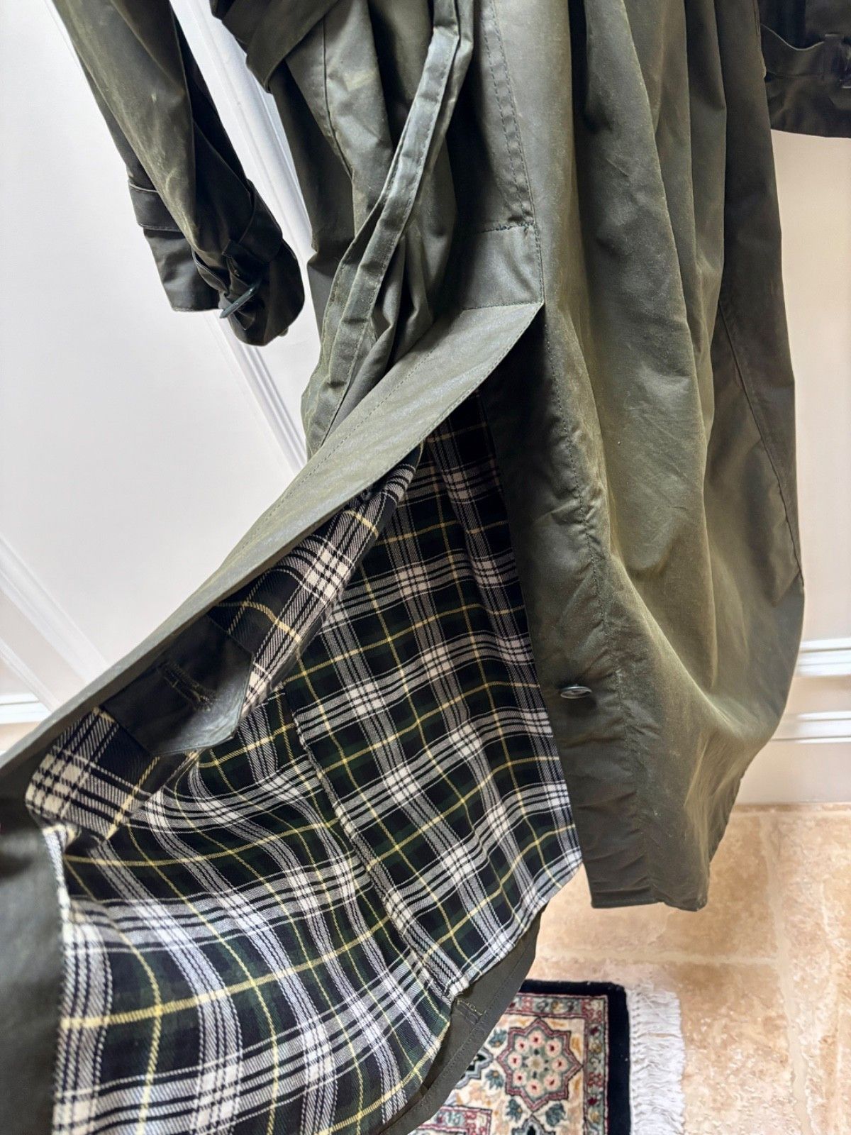 Barbour Limited Edition Vintage '94 A600 Sage Barbour Trench Coat Size US XL / EU 56 / 4 - 10 Thumbnail