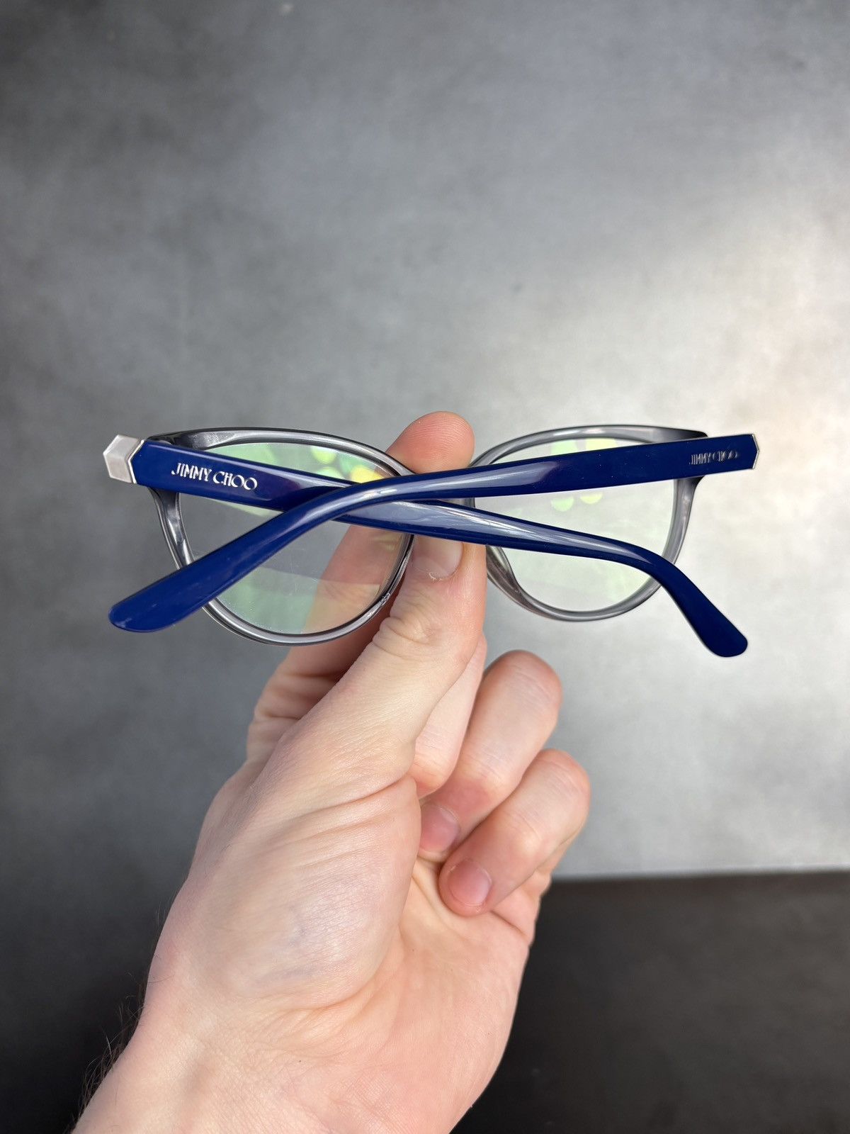 Jimmy Choo Jimmy Choo Eyeglasses Cat Eye Bold Librarian JC 226 Blue Y2K Size ONE SIZE - 2 Thumbnail