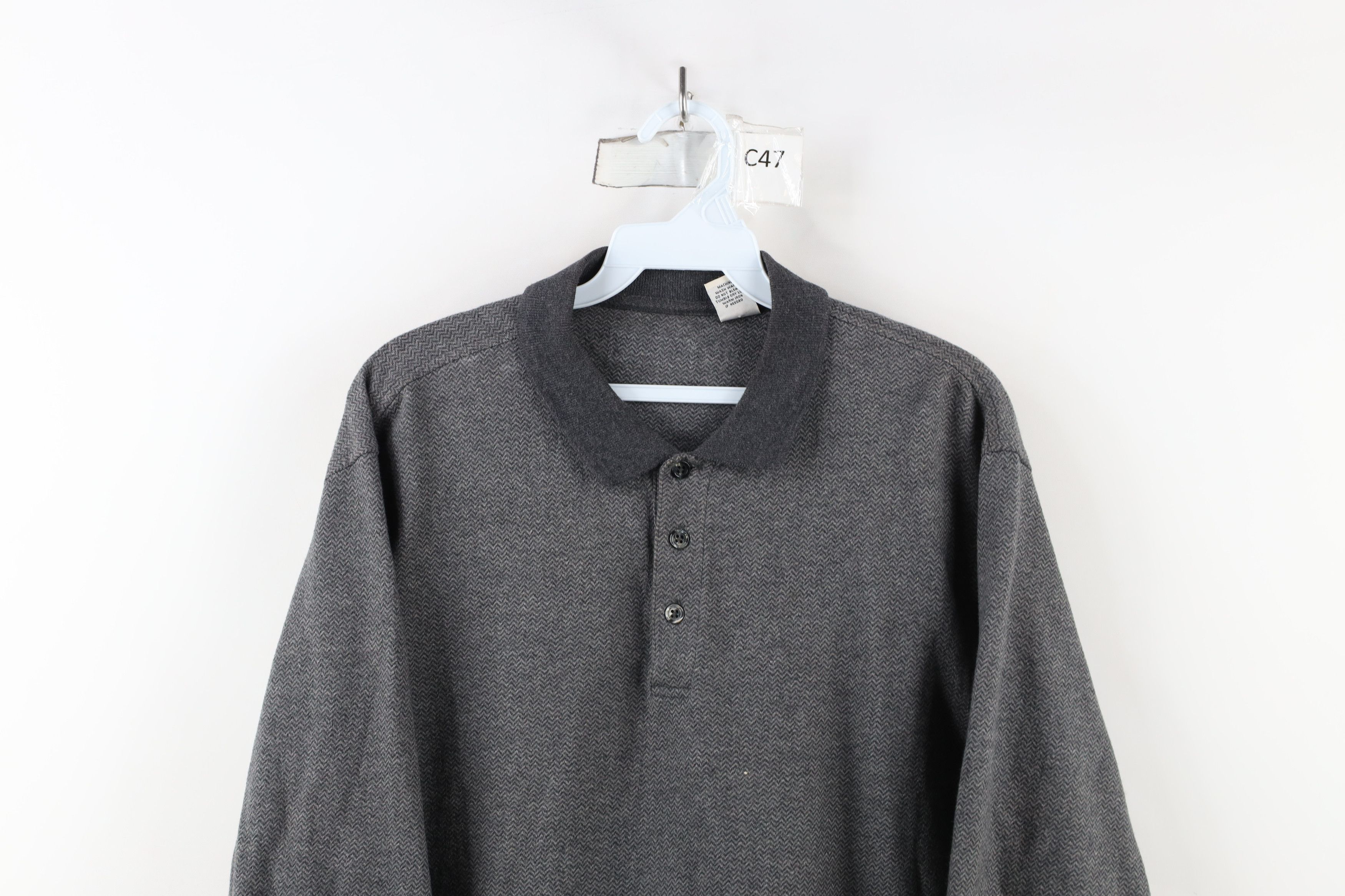 Vintage Vintage 90s Streetwear Long Sleeve Rugby Polo Shirt Size US M / EU 48-50 / 2 - 2 Thumbnail