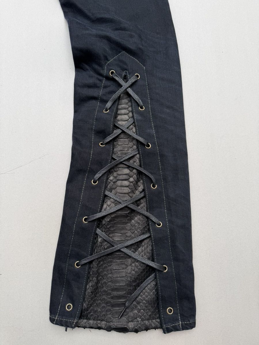 Japanese Brand Edge Lace up flare jeans Size US 29 - 6 Thumbnail
