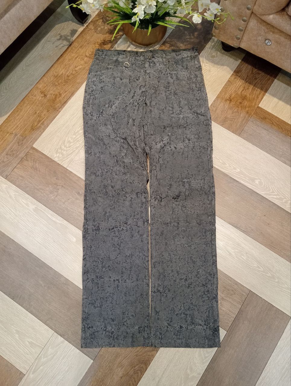 Jean Paul Gaultier RARE GAULTIER HOMME OBJET VELVET STRETCH DENIM PANTS Size US 33 - 15 Thumbnail