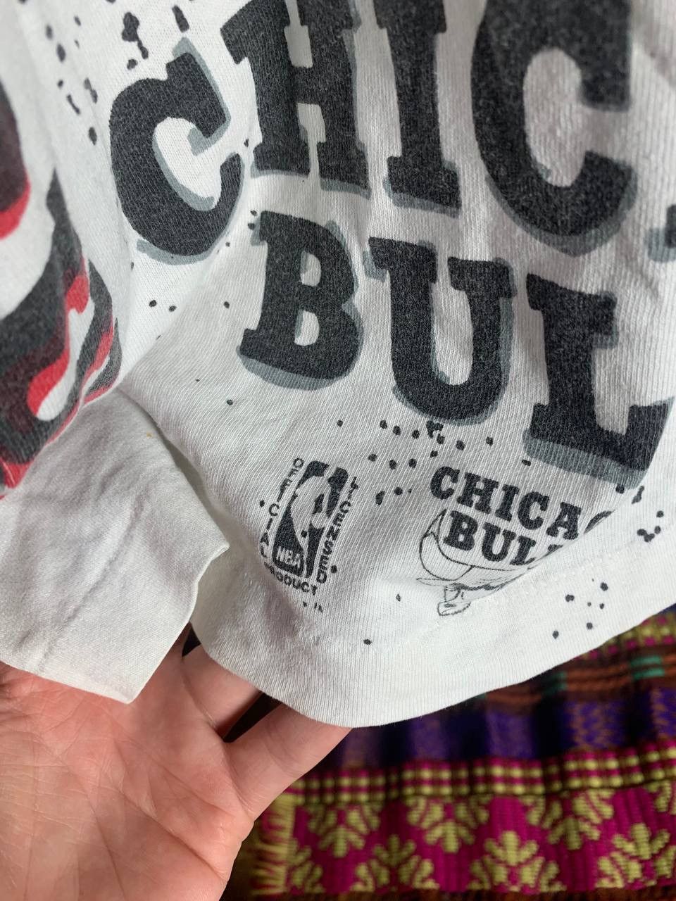 NBA × Vintage VERY RARE CHICAGO BULLS MADE IN USA T-SHIRT NBA Y2K 90s HYPE Size US M / EU 48-50 / 2 - 6 Thumbnail