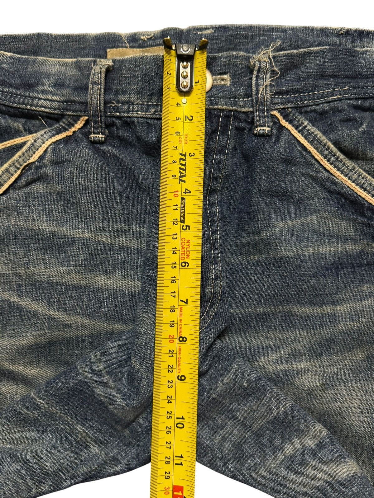 Norbit Vintage 90s Japan Norbit Blue Faded Wash Distressed Wide Leg Size US 31 - 12 Thumbnail