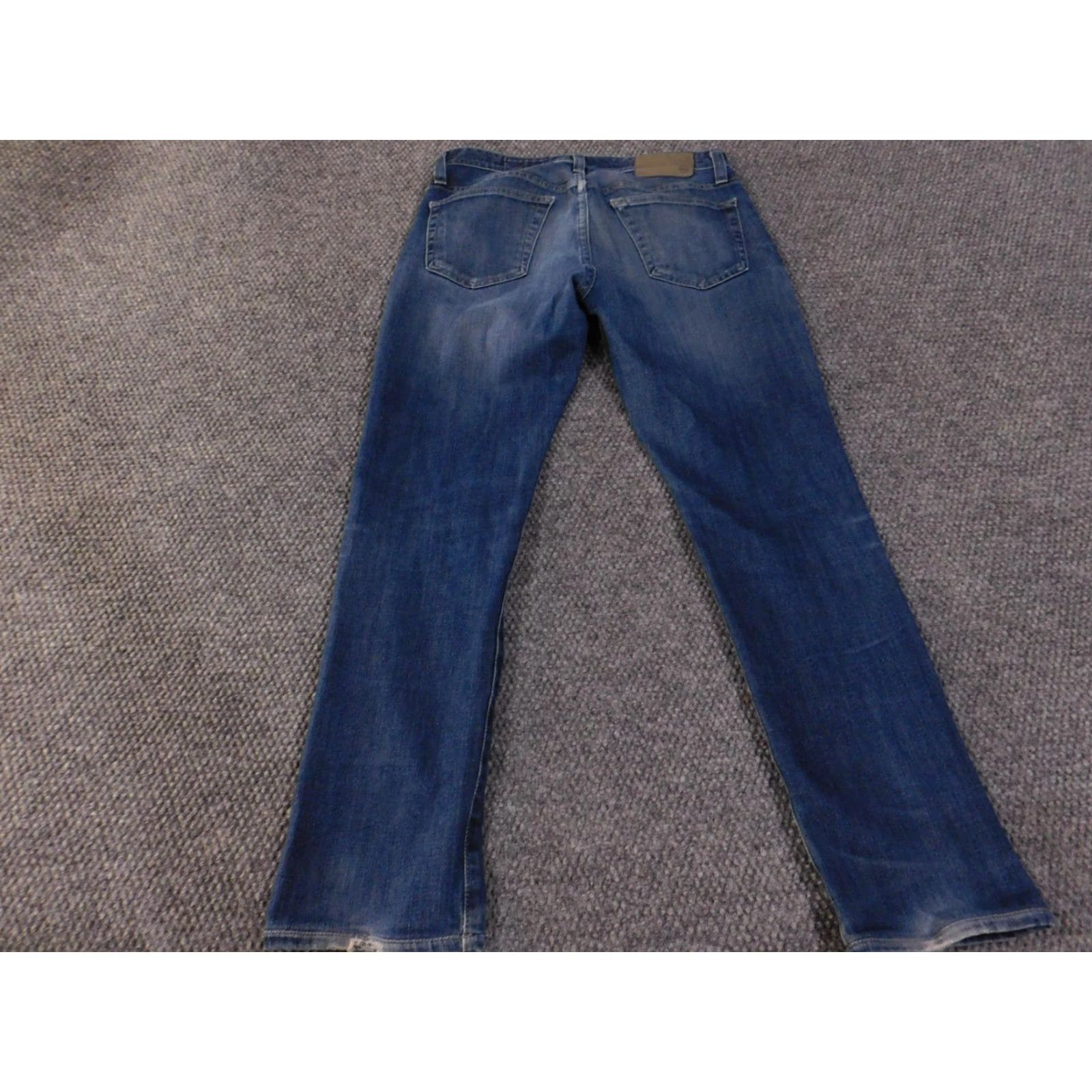 Denime AG Adriano Goldschmied Jeans Mens 30x34 Blue Denim 360 Straight Distressed Jeans Mens Slim Straight Denim 30x34 Blue Distressed Mens Size US 30 / EU 46 - 6 Thumbnail
