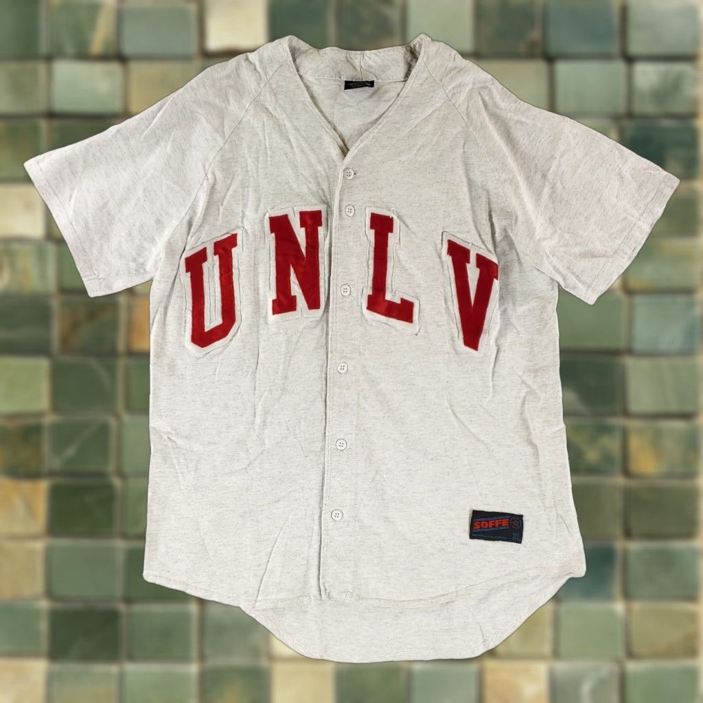 Vintage Soffe's Choice Shirt UNLV Button Up Shirt Short Sleeve White Mens XL Size US XL / EU 56 / 4 - 1 Thumbnail