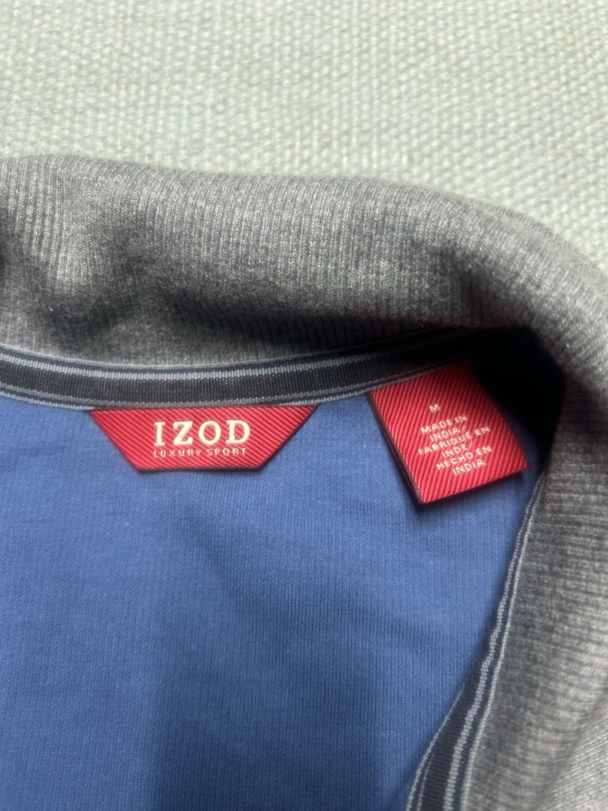 Izod Izod 1/4 zip pullover shirt blue quarter zip men’s medium Size US M / EU 48-50 / 2 - 5 Thumbnail