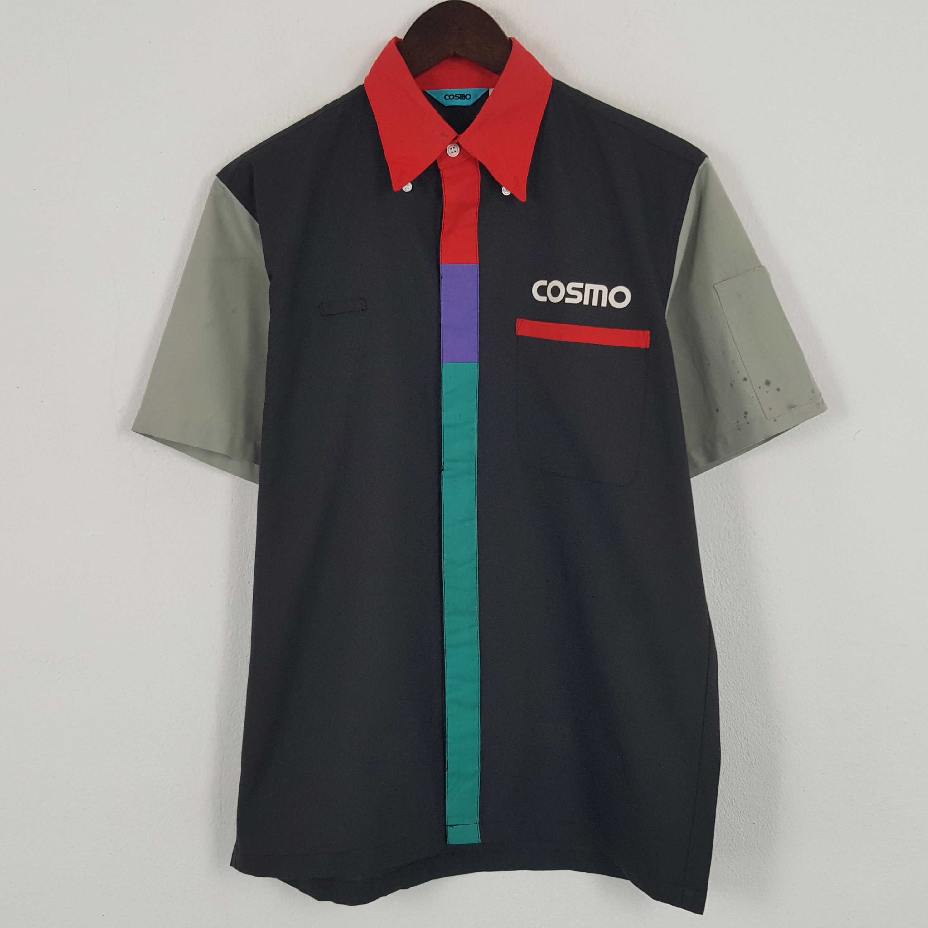 Japanese Brand × Vintage Vintage Cosmo Worker Button Up Shirt Size US M / EU 48-50 / 2 - 1 Thumbnail