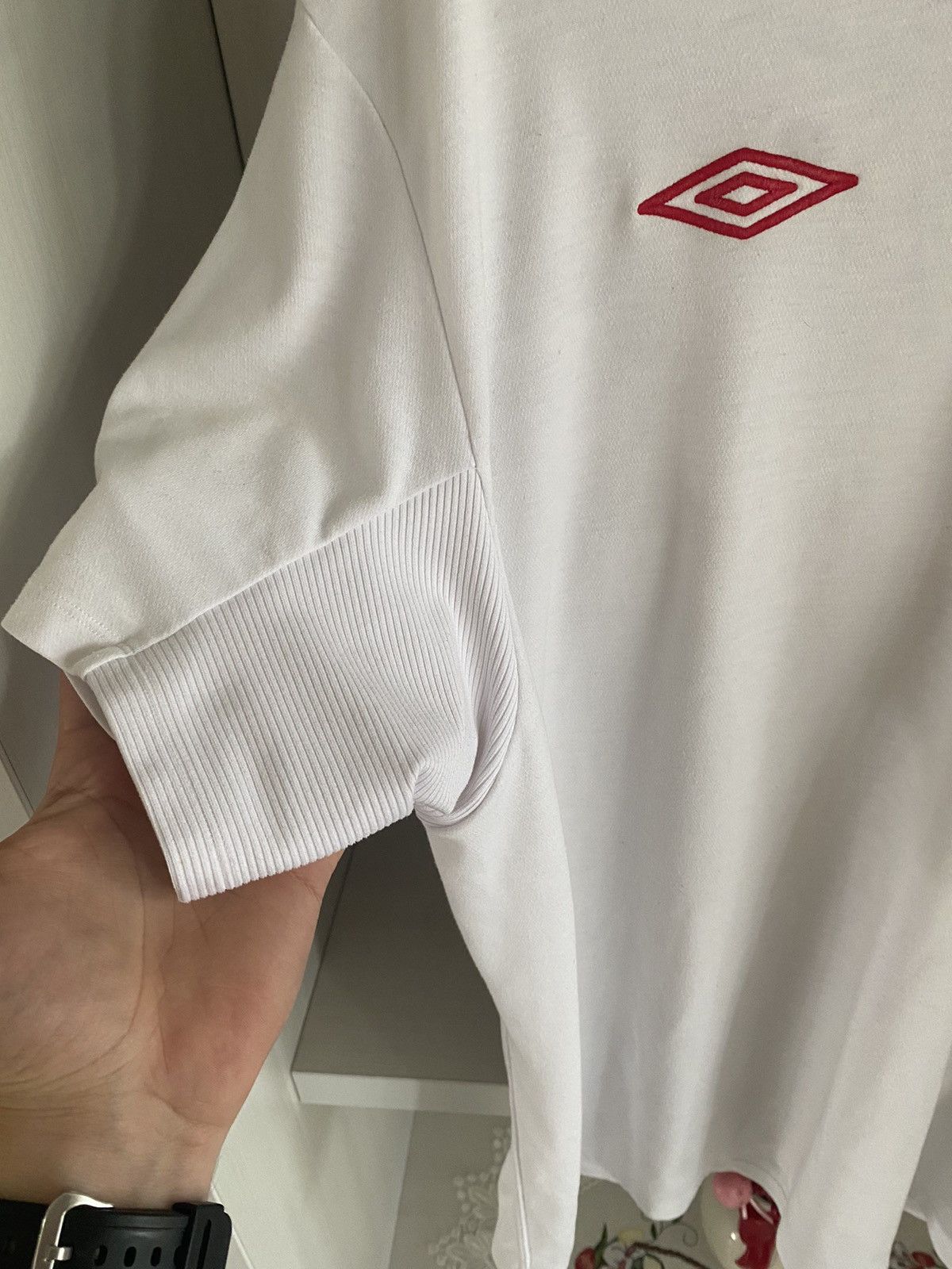 Umbro Vintage Umbro England Jersey Home Football Soccer 2009 Polo Size US L / EU 52-54 / 3 - 4 Thumbnail