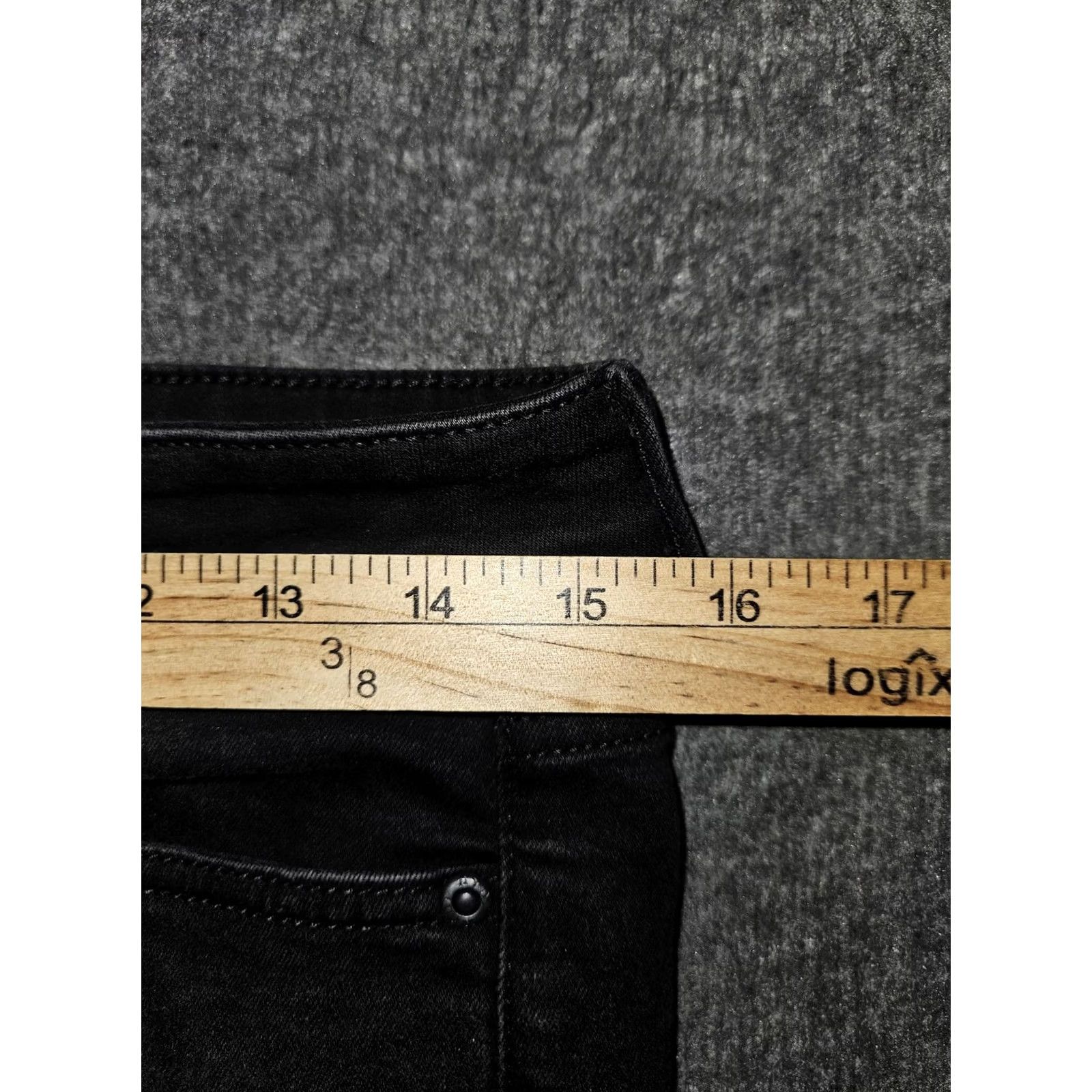 NYDJ NYDJ Jeans Womens 8 Black Marilyn Straight Leg Lift Tuck Stretch Denim Pants Size 30" / US 8 / IT 44 - 4 Thumbnail