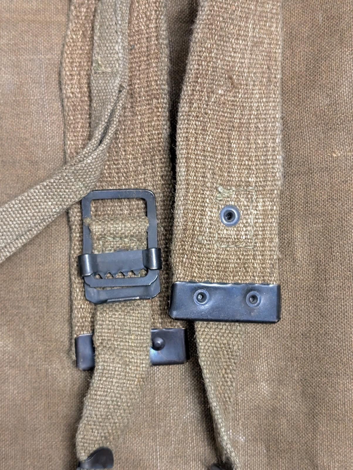 Other Rare 1955 Dated Italian Army Alpini Rucksack - Hemp Material Size ONE SIZE - 7 Thumbnail